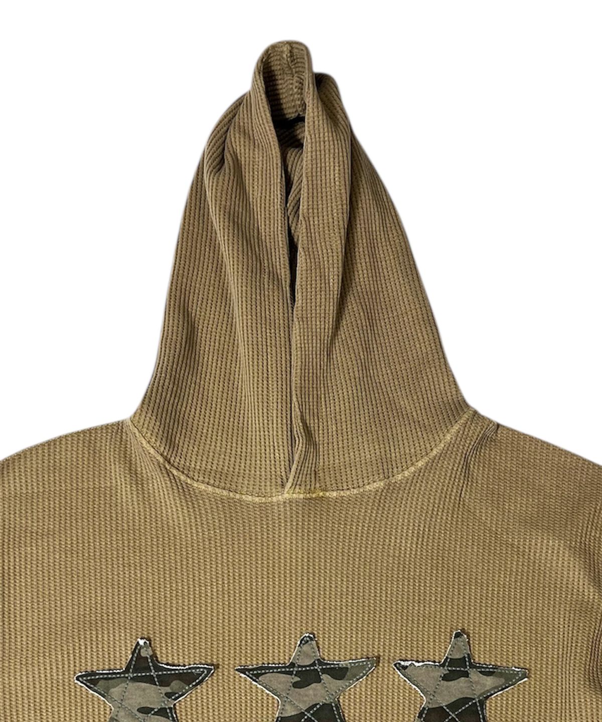 스케이터락(SK8ER ROCK) Stars Pigment Waffle Hoodie ((sand))
