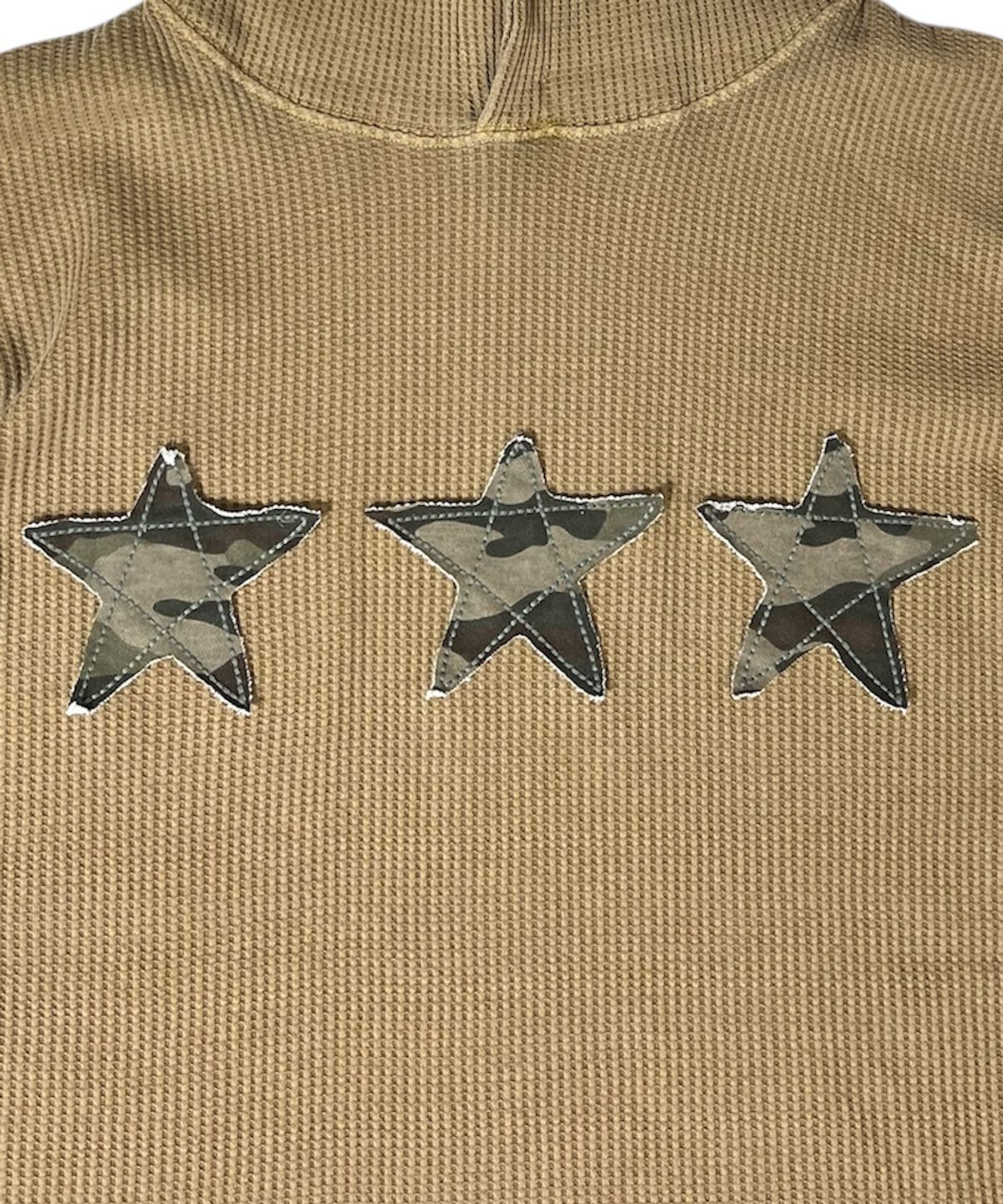 스케이터락(SK8ER ROCK) Stars Pigment Waffle Hoodie ((sand))