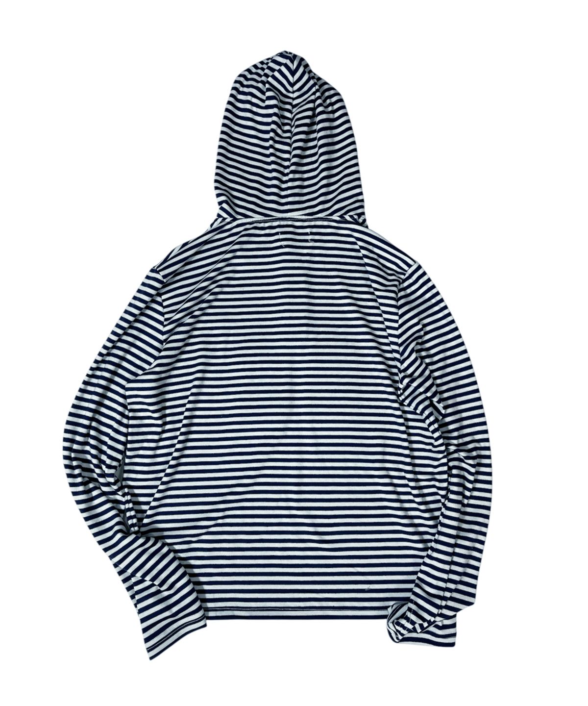 스케이터락(SK8ER ROCK) 88 Stripe Henley Neck Hoodie ((white*navy))