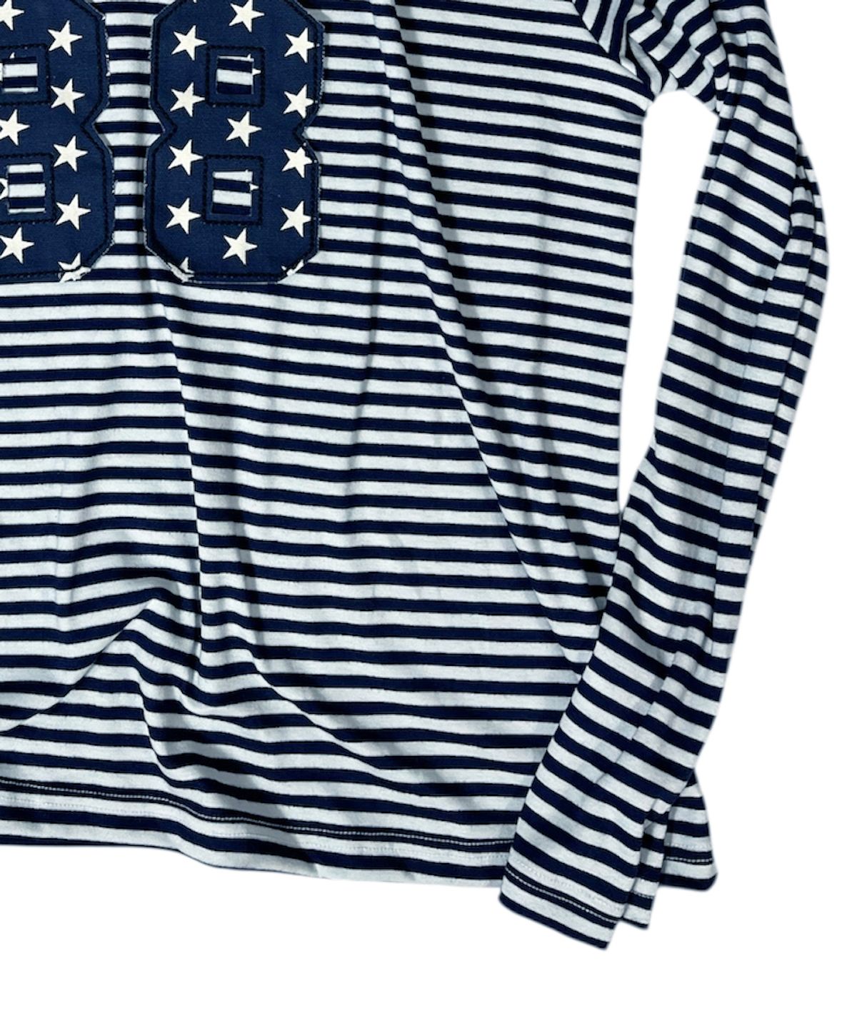스케이터락(SK8ER ROCK) 88 Stripe Henley Neck Hoodie ((white*navy))