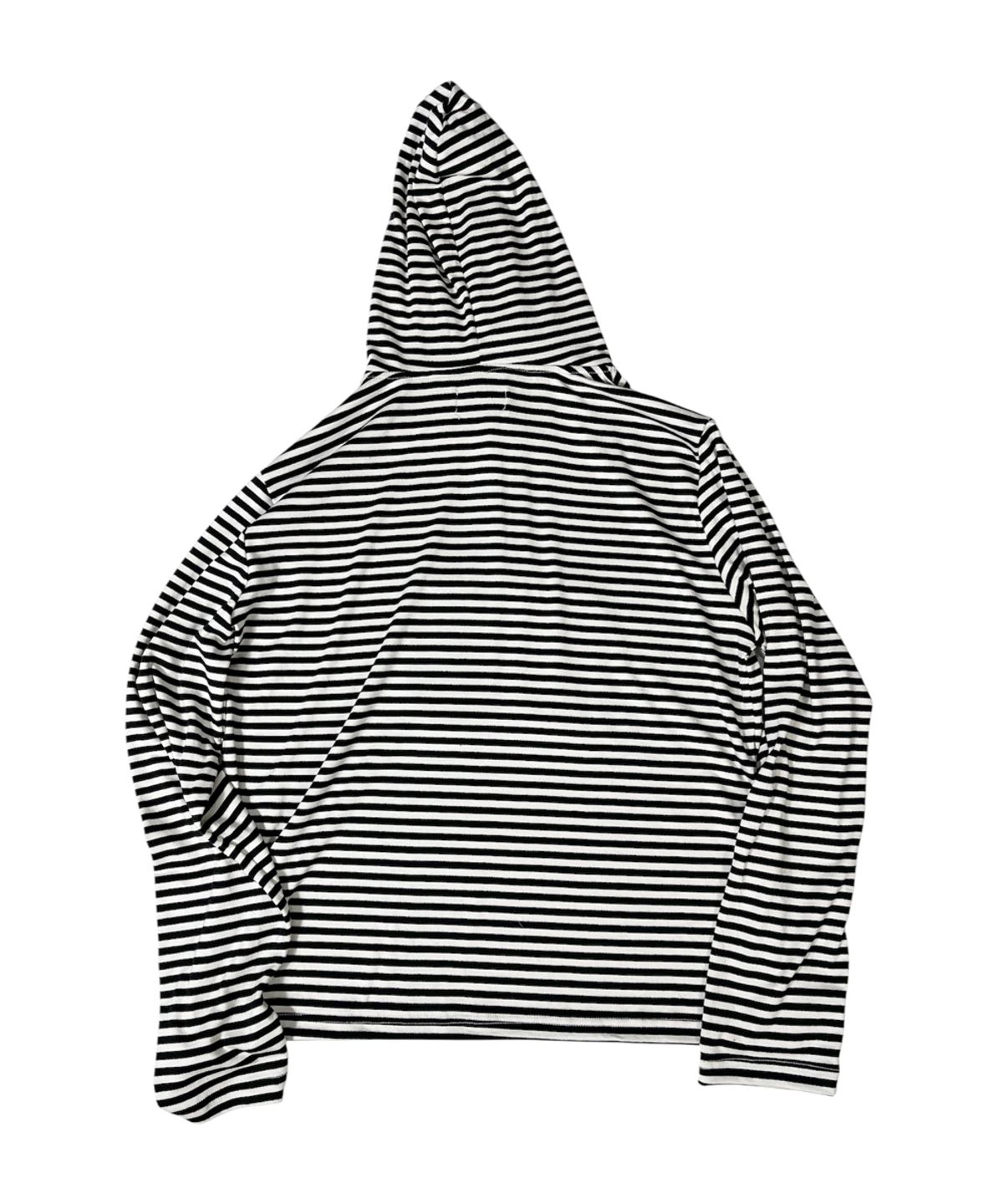스케이터락(SK8ER ROCK) 88 Stripe Henley Neck Hoodie ((ivory*black))