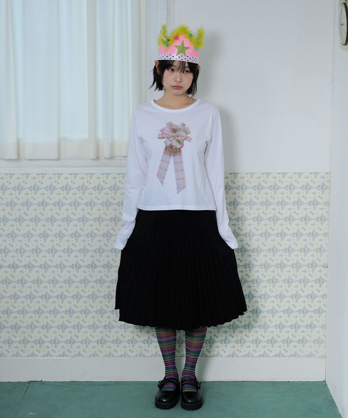 잇자바이브(ITZAVIBE) DOUBLE MOOD WRAP PLEATED SKIRT