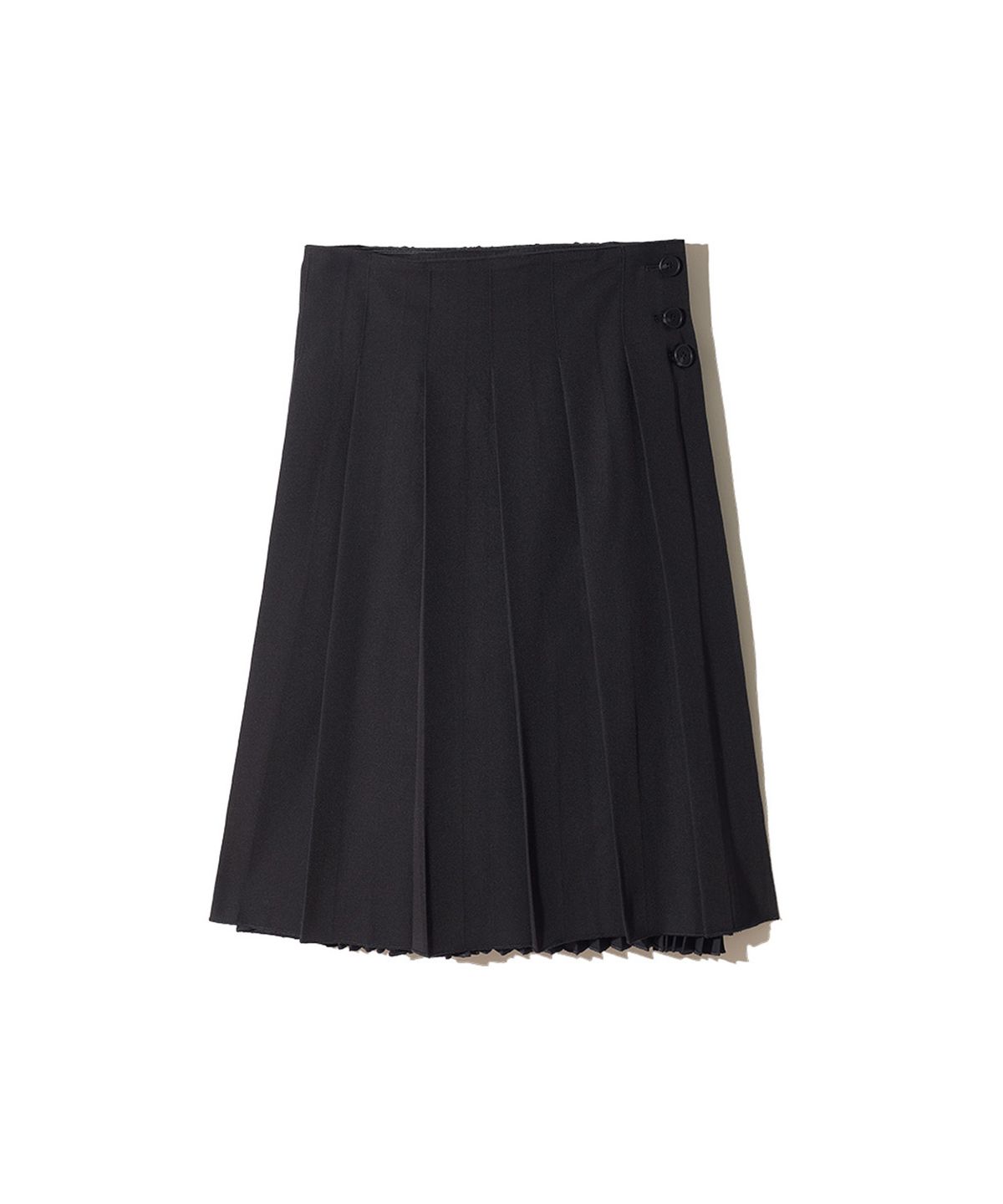 잇자바이브(ITZAVIBE) DOUBLE MOOD WRAP PLEATED SKIRT