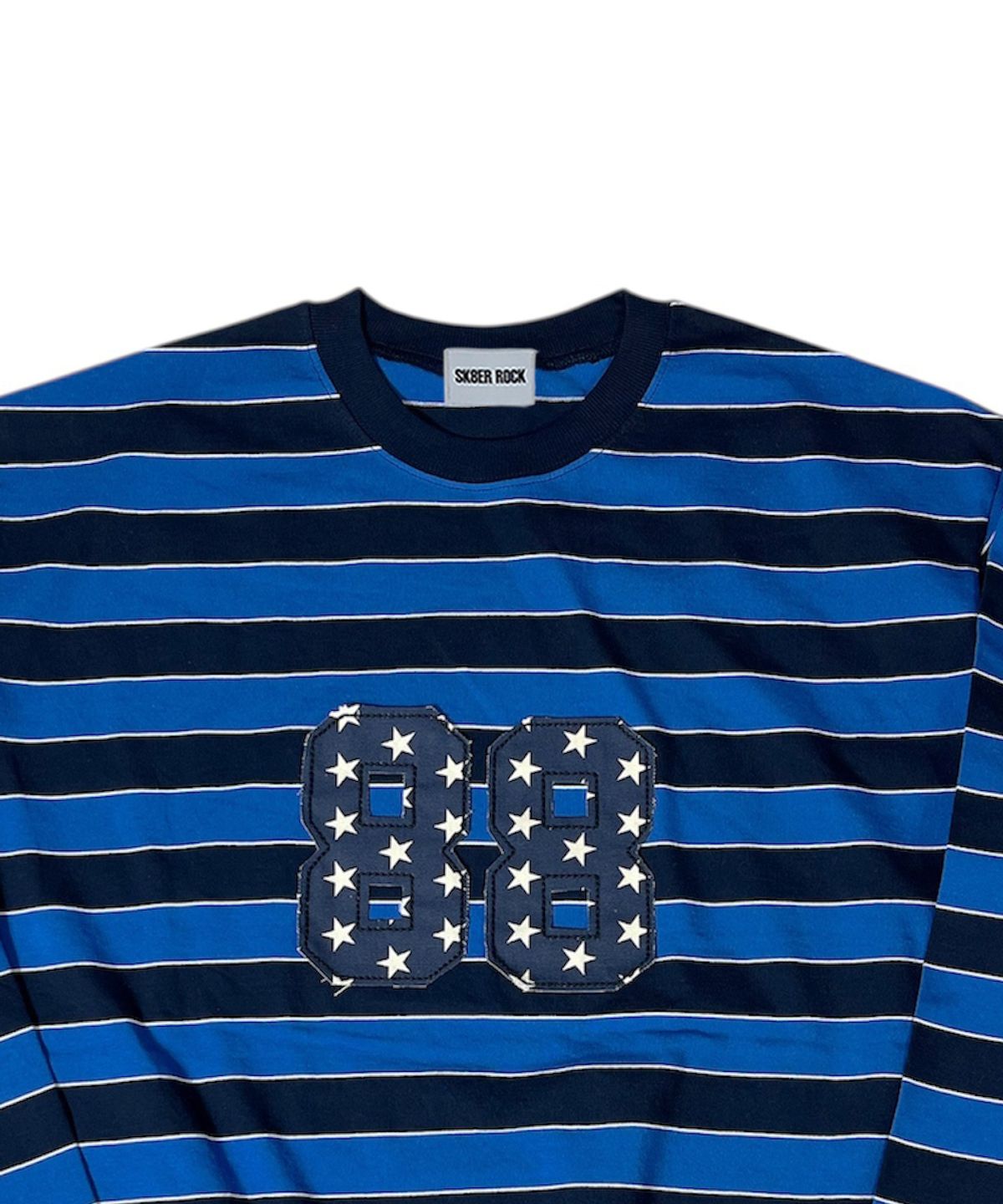 스케이터락(SK8ER ROCK) Old School Stripe T-shirt ((blue*navy))