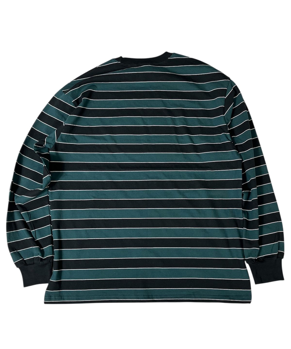 스케이터락(SK8ER ROCK) Old School Stripe T-shirt ((dark green*black))