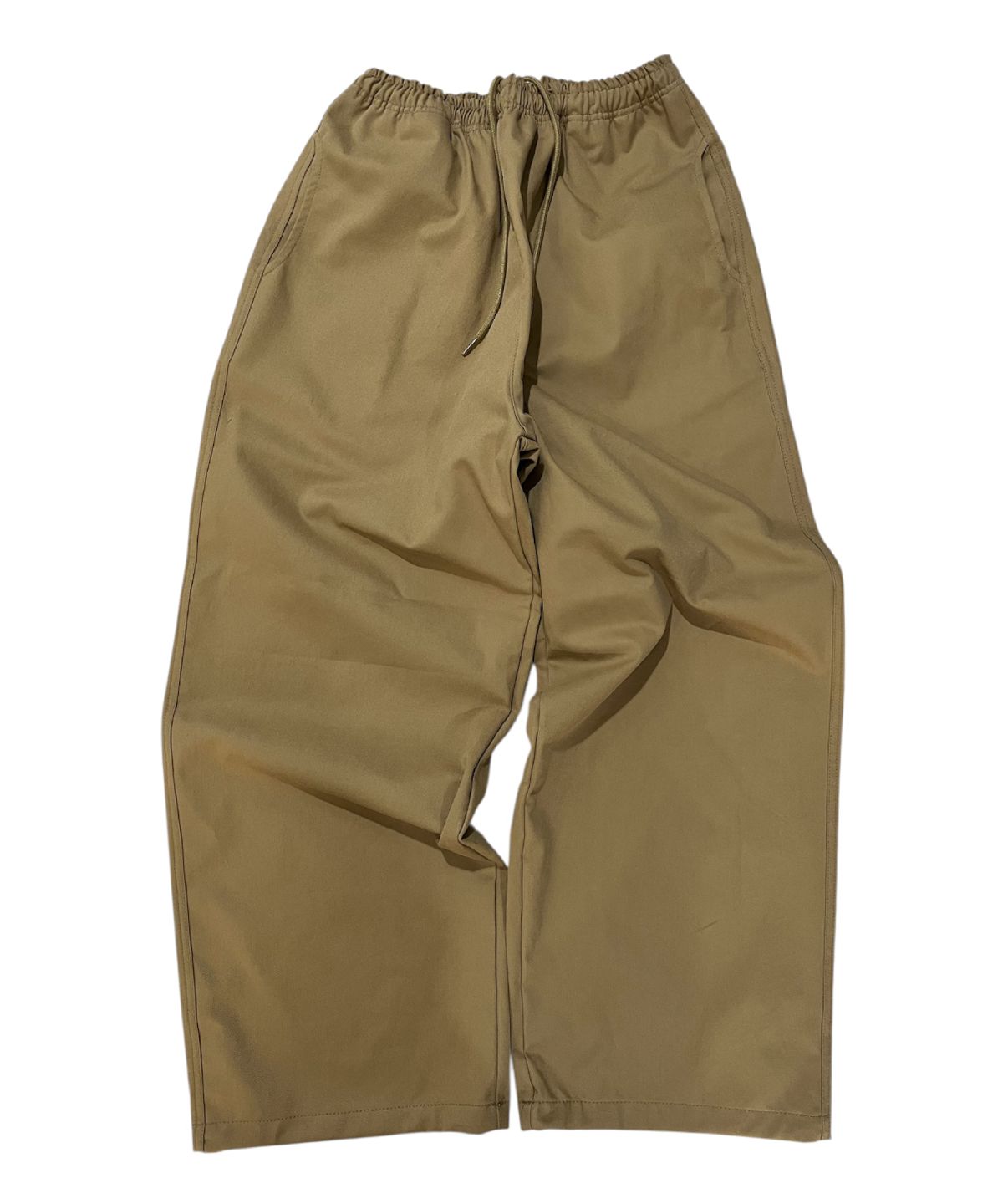 스케이터락(SK8ER ROCK) Camo Flap Cotton Wide Pants ((beige))