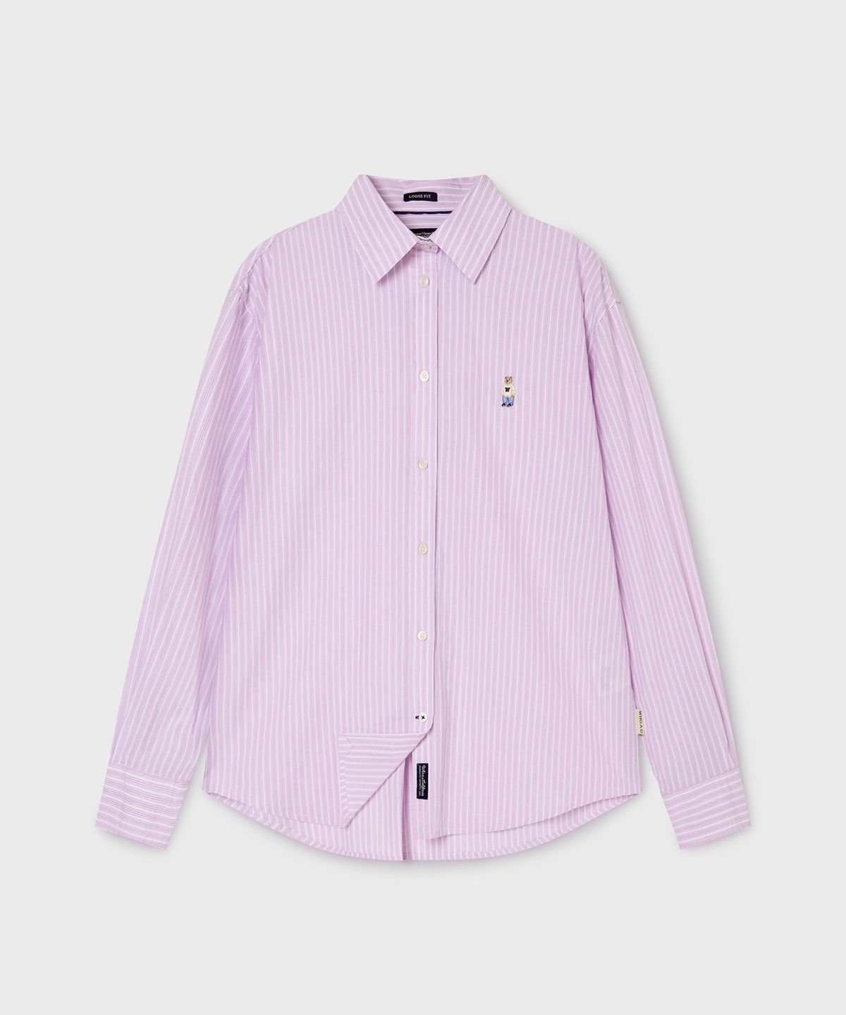 후아유(WHO.A.U) Steve Loose Fit Striped Shirts / WHYSG2311F