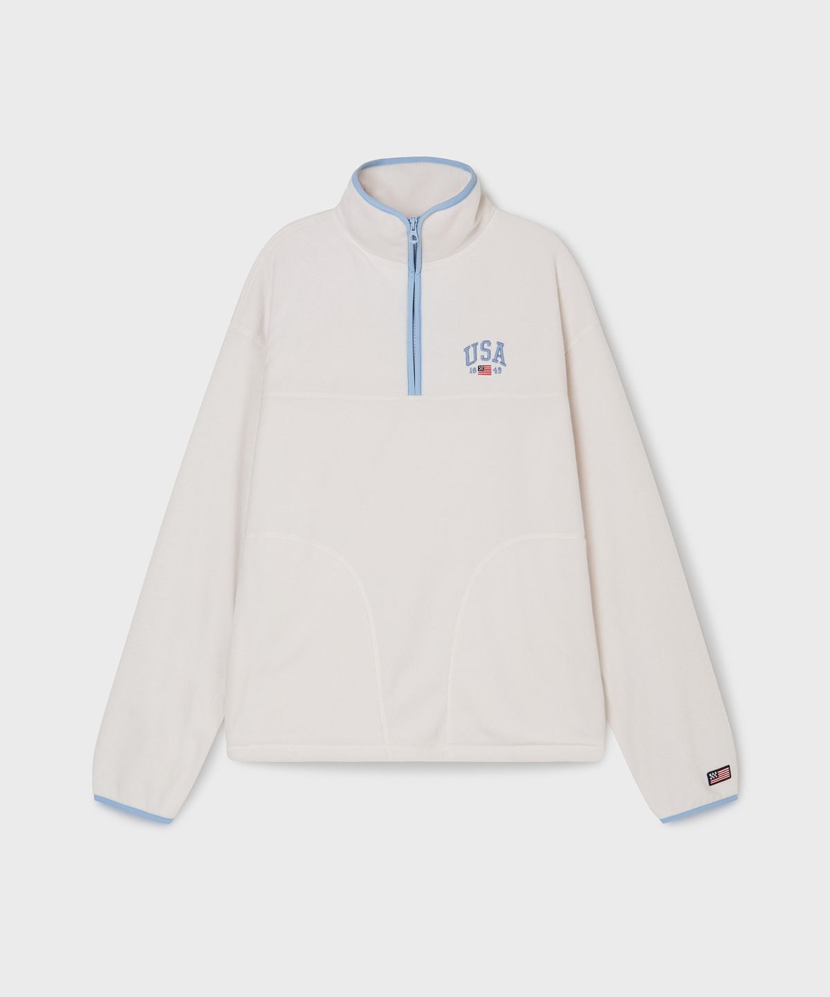 후아유(WHO.A.U) USA Fleece Half Zip-up / WHMAG2291U