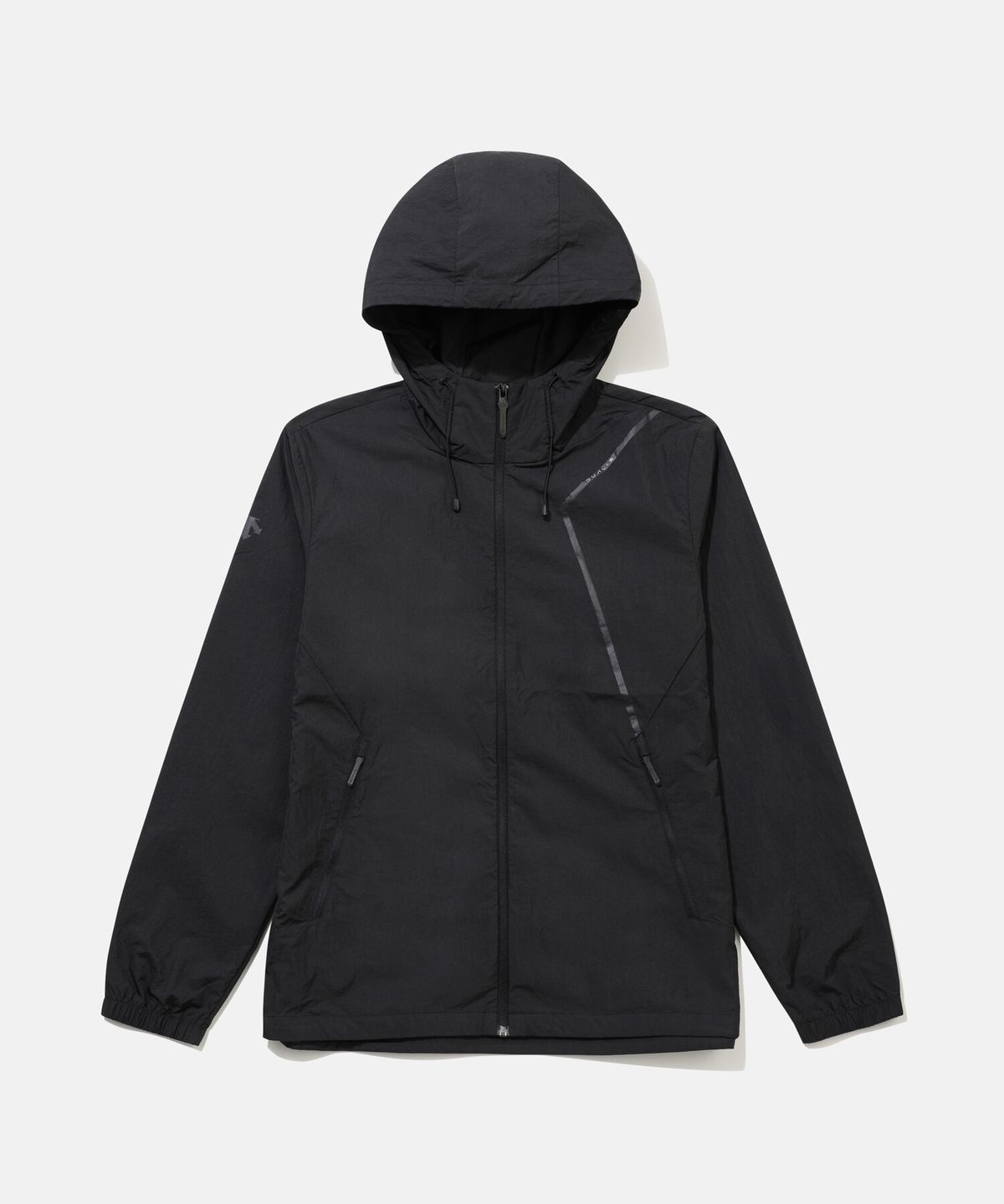 데상트(DESCENTE) 듀얼리스 패커블 후드형 바람막이 자켓 블랙 SR121DWB21