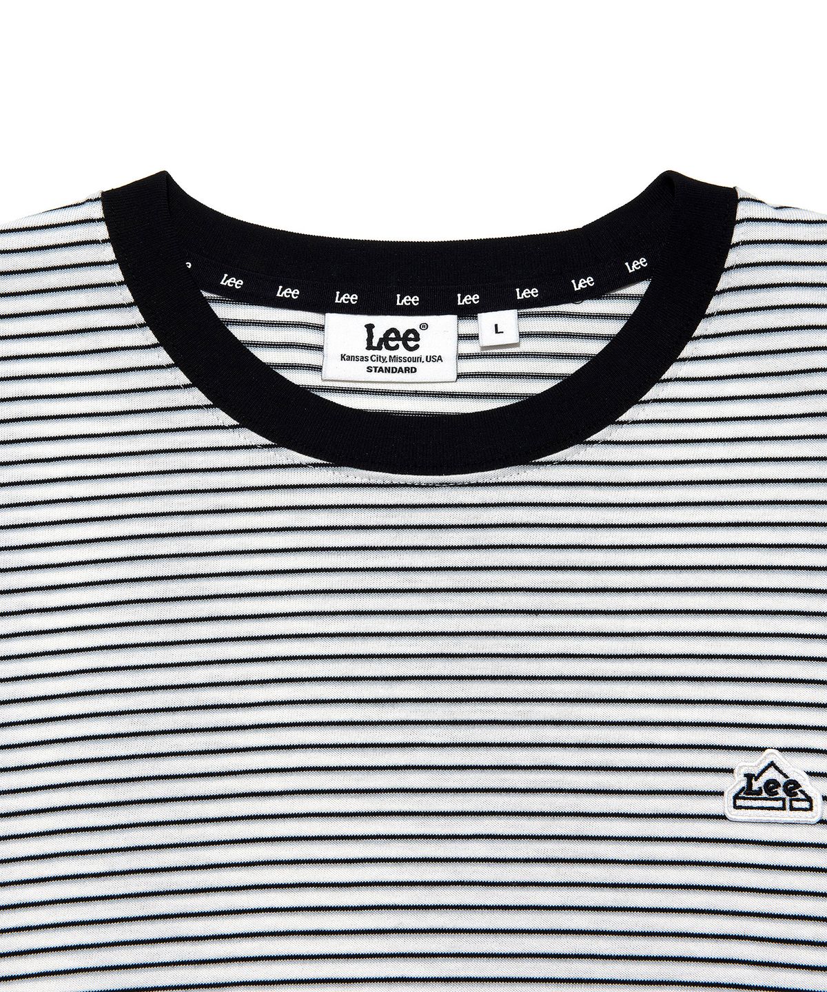 리(LEE) 스트라이프 긴팔 티셔츠 아이보리