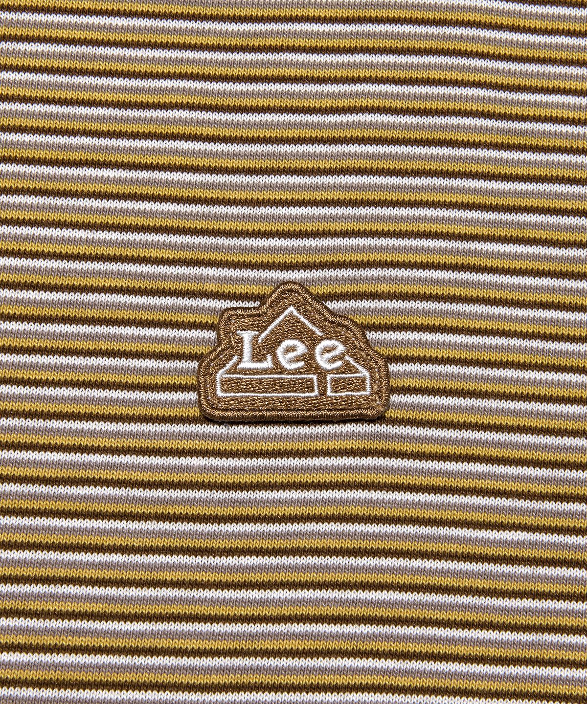 리(LEE) 스트라이프 긴팔 티셔츠 브라운