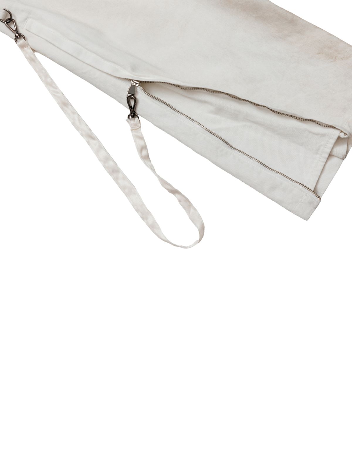 와이이이엘(YEEL) DIRTY WASHED ZIPPER PANTS WHITE