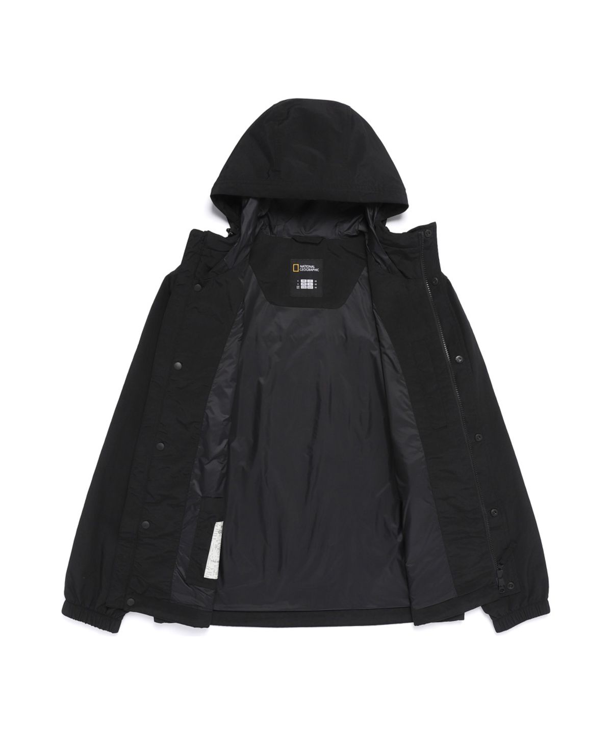 내셔널지오그래픽(NATIONALGEOGRAPHIC) N261UJP960 오르카 타슬란 후드 아웃포켓 점퍼 BLACK