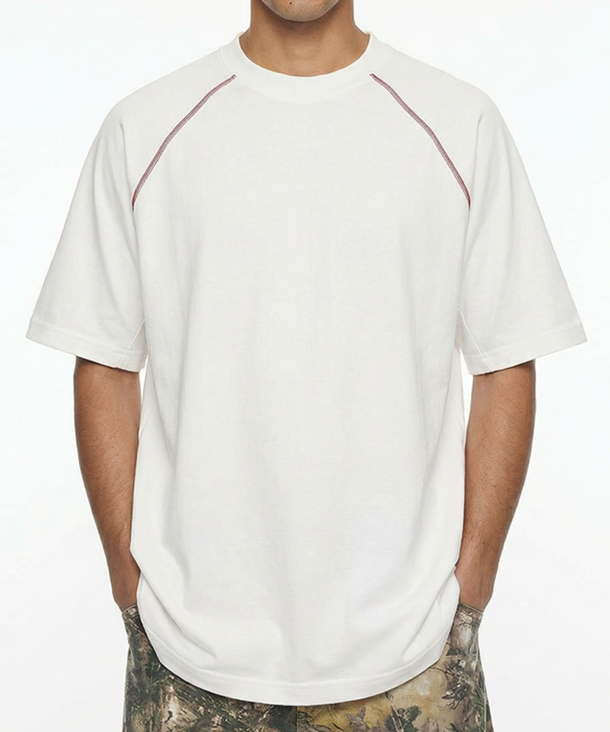 버튼서울(BUTTON SEOUL) SORONA® 래글런 스티치 포인트 티셔츠(4 COLORS)