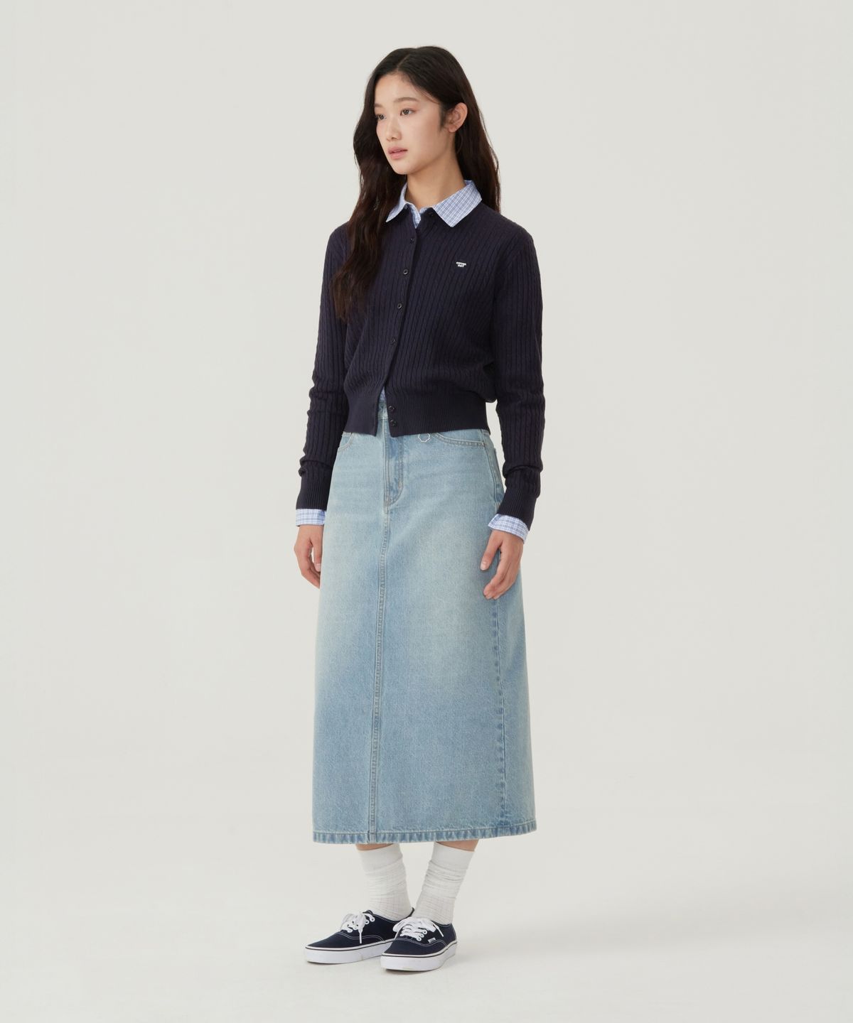커버낫 우먼(COVERNAT WOMAN) 우먼 클로버하트 케이블 가디건 레드