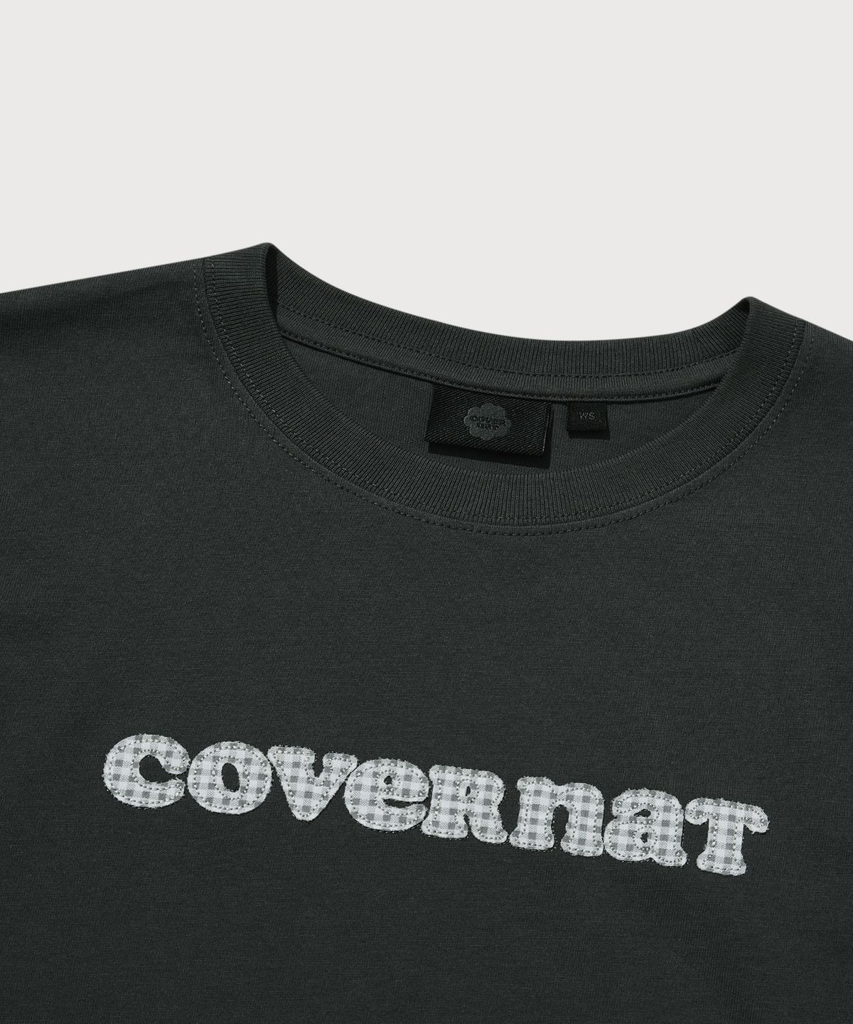 커버낫 우먼(COVERNAT WOMAN) 우먼 쿠퍼로고 롱슬리브 차콜