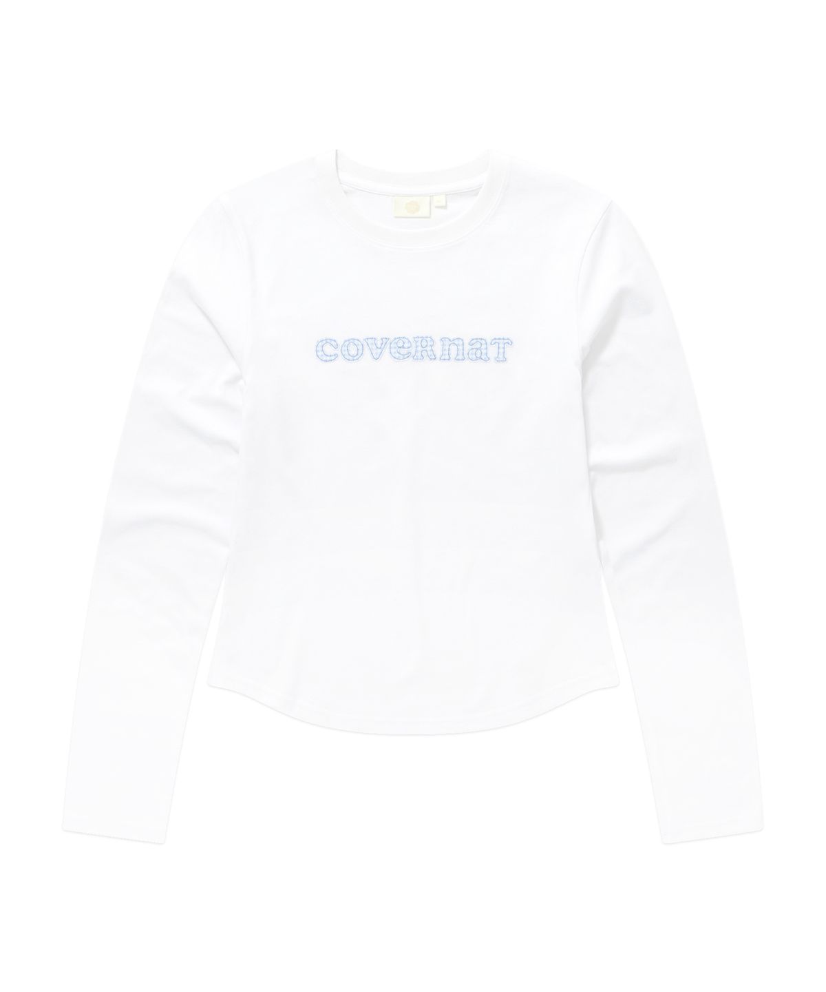 커버낫 우먼(COVERNAT WOMAN) 우먼 쿠퍼로고 롱슬리브 화이트
