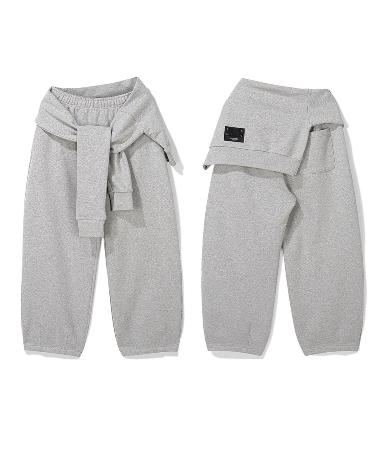 오도어(ODOR) Tie pants - Grey