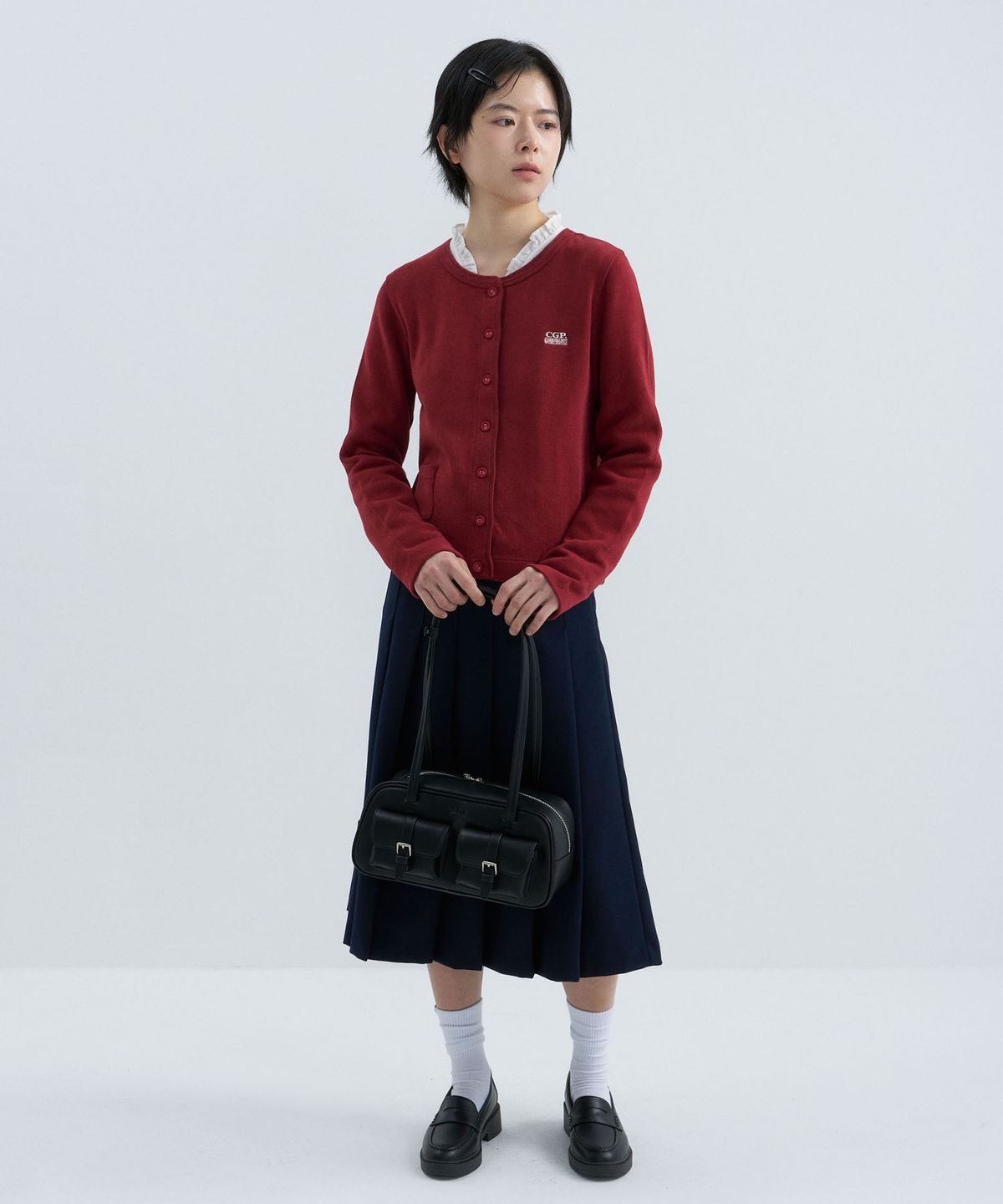 코드그라피(CGP) (우먼) 데일리 가디건-레드