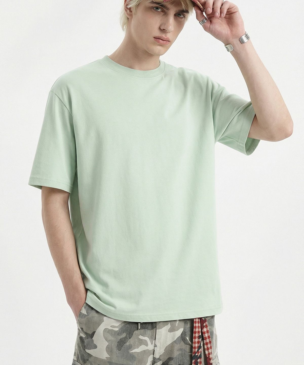 버튼서울(BUTTON SEOUL) 베이직 오버핏 쿨 테크 코튼 티셔츠(3 COLORS)
