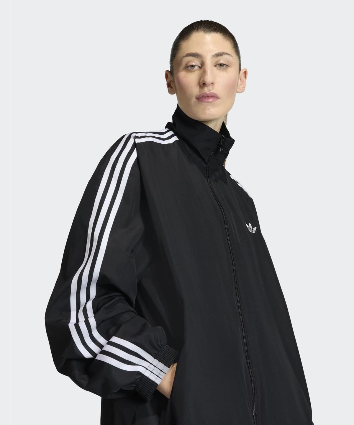아디다스(ADIDAS) 파이어버드 아딜레늄 트랙탑 - 블랙:화이트 / KD2894