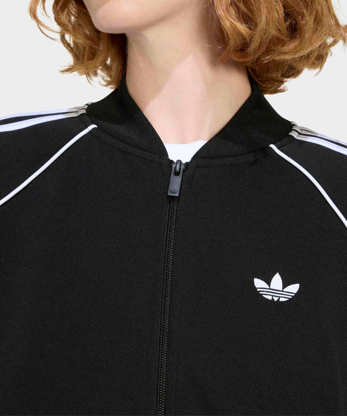 아디다스(ADIDAS) 슈퍼스타 루즈 트랙탑 - 블랙:화이트 / KD8823