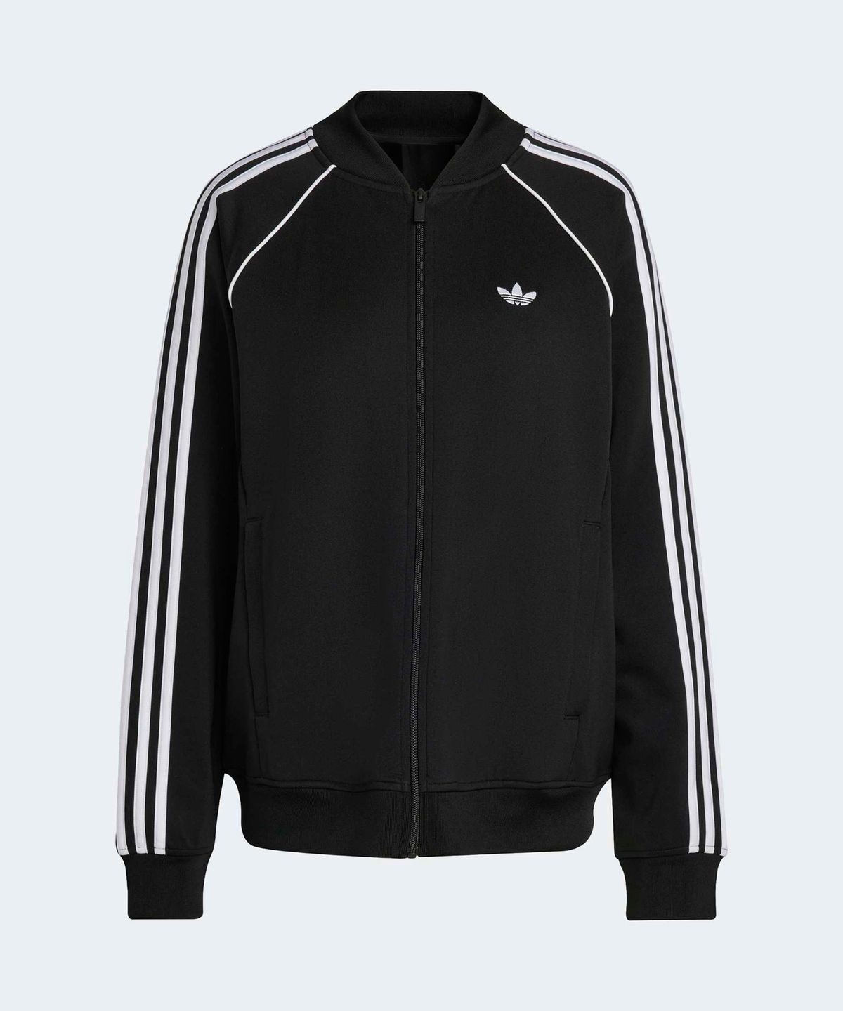 아디다스(ADIDAS) 슈퍼스타 루즈 트랙탑 - 블랙:화이트 / KD8823