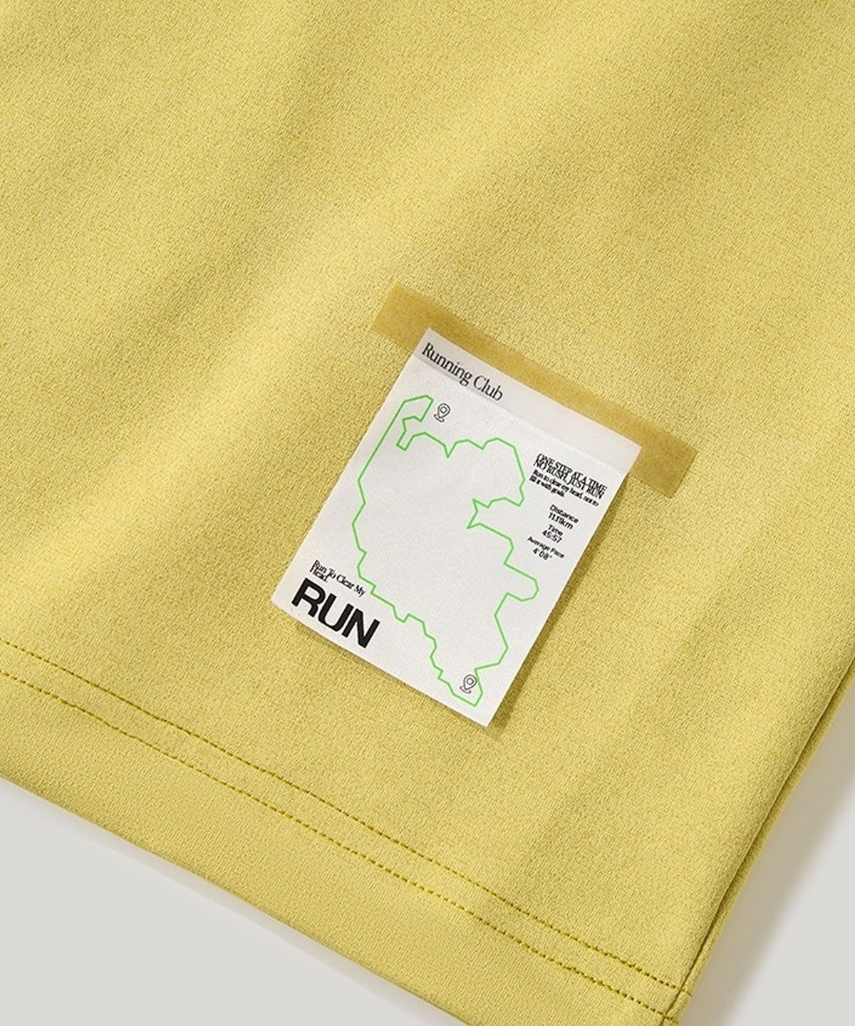 버튼서울(BUTTON SEOUL) 오버로크 스티칭 액티브 러닝 숏슬리브 티셔츠(4 COLORS)