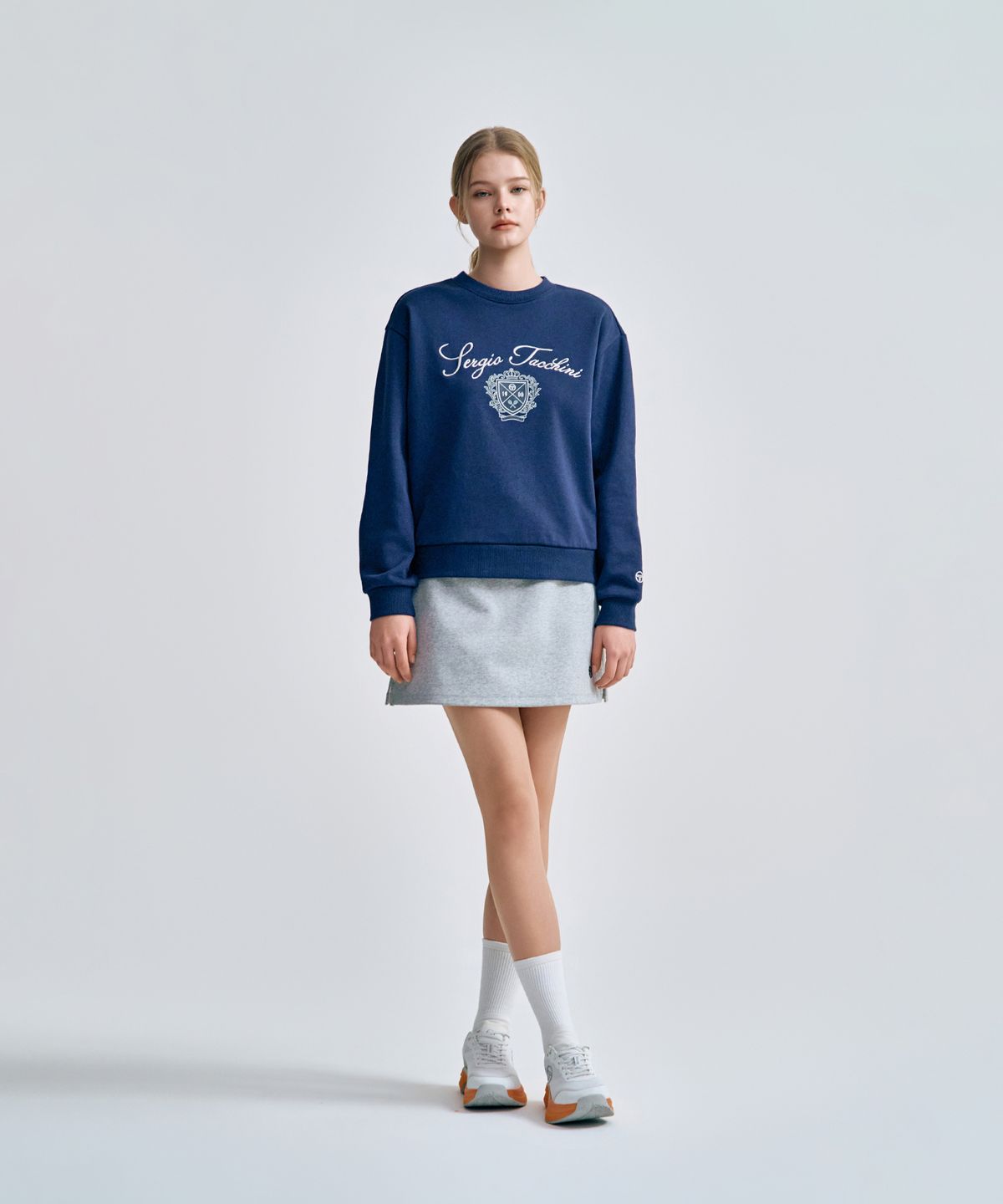 세르지오 타키니(SERGIO TACCHINI) W 쿠쉬라이트 스커트 (Melange Grey)