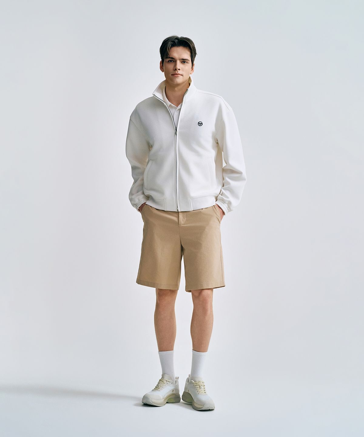 세르지오 타키니(SERGIO TACCHINI) M 피케 저지 봄버 자켓