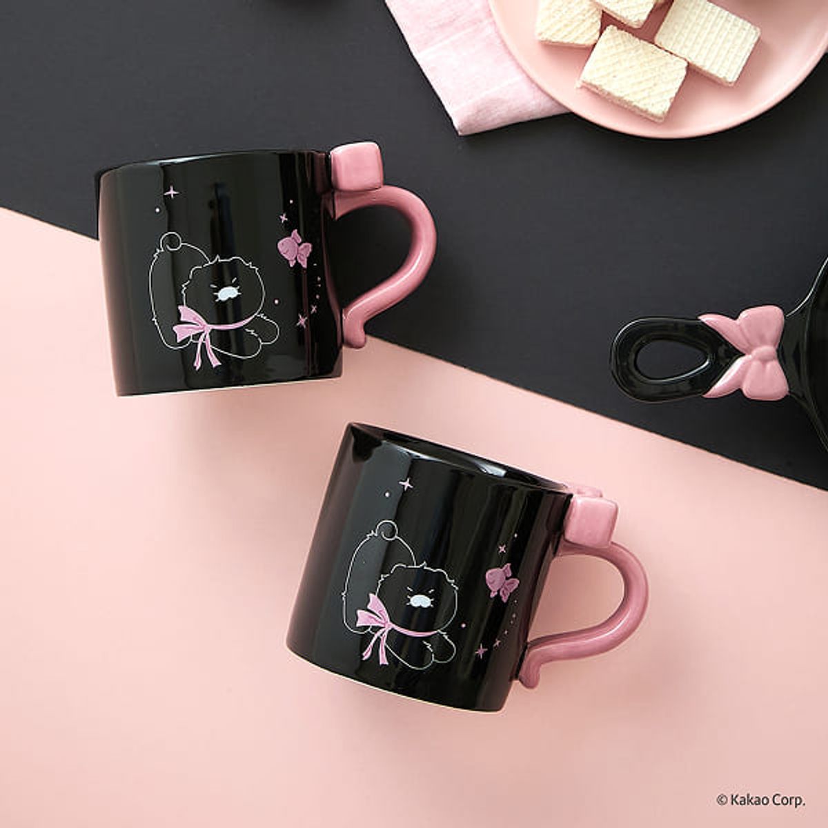 캐샵(KESHOP) 블랙춘 리본 머그 340ml