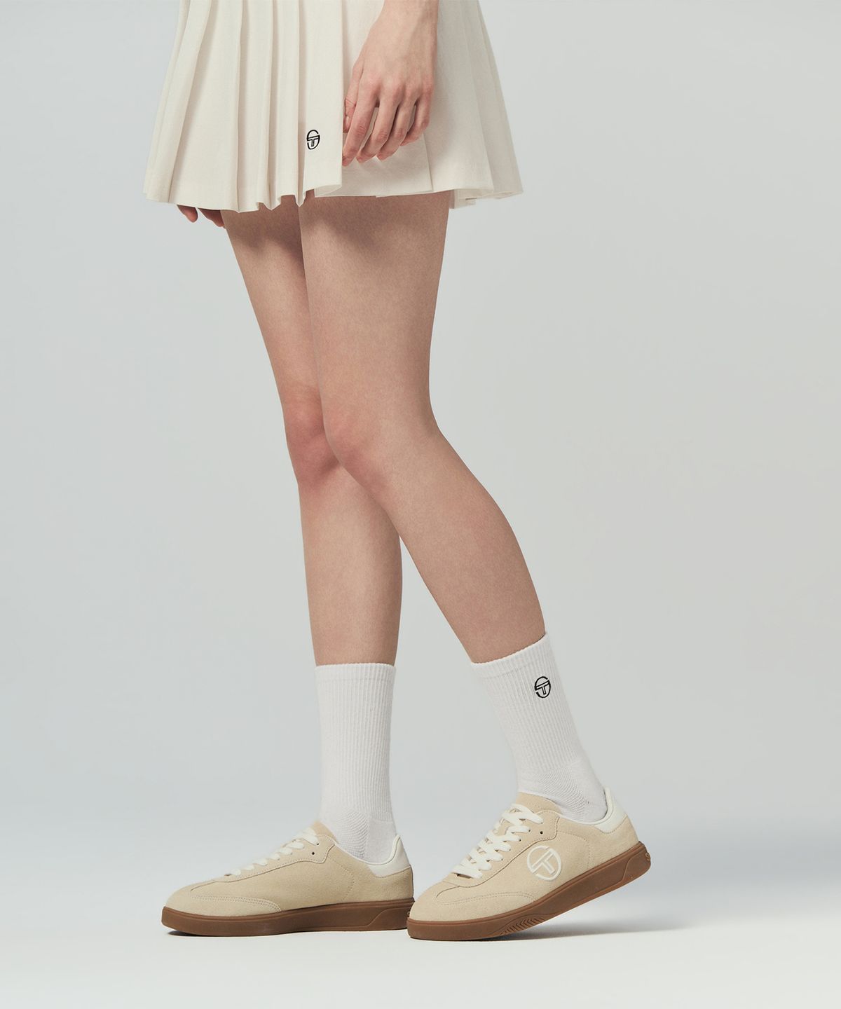 세르지오 타키니(SERGIO TACCHINI) U 에센셜 크루 삭스 (White)