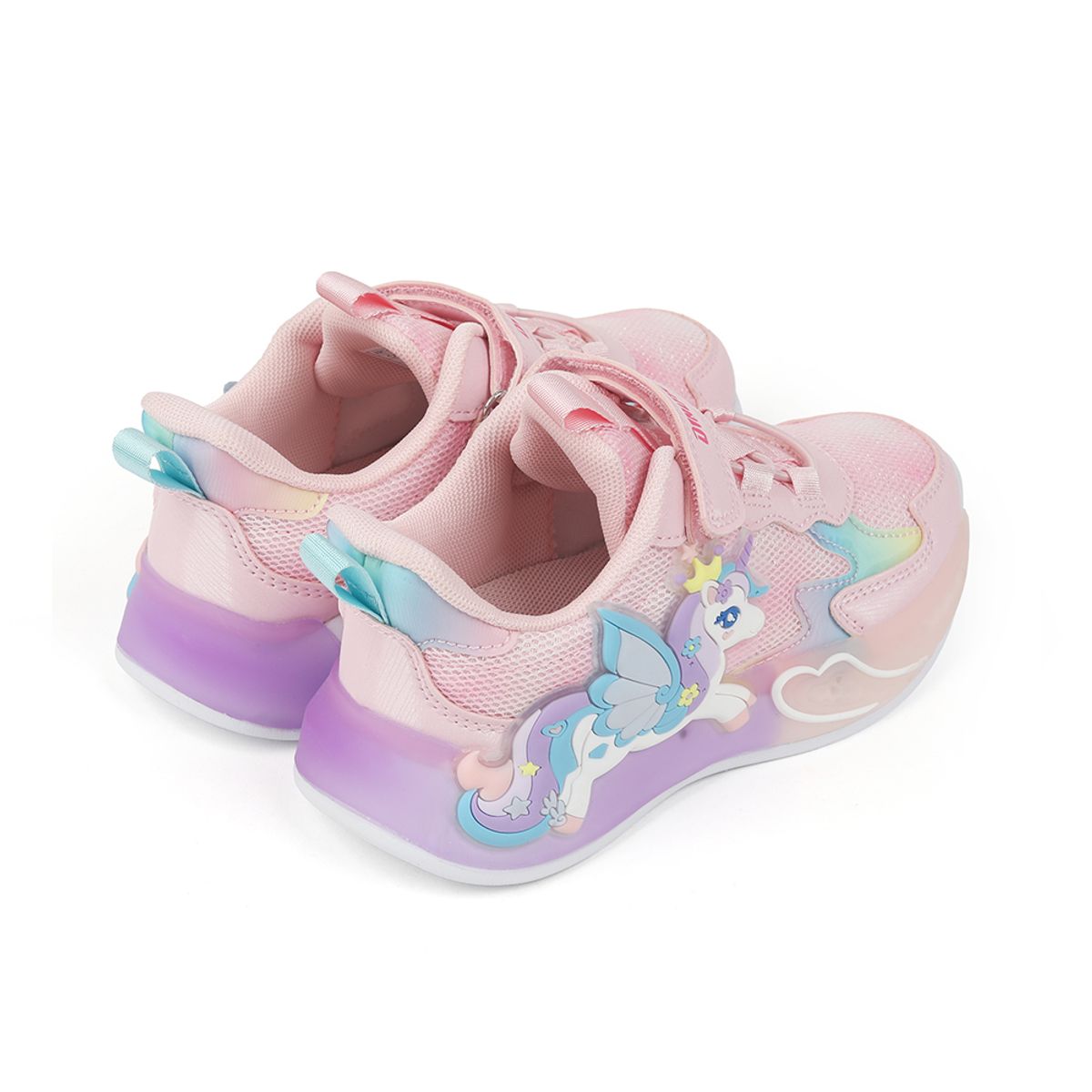 다이노솔즈(DINOSOLES) 레인보우 유니콘 핑크