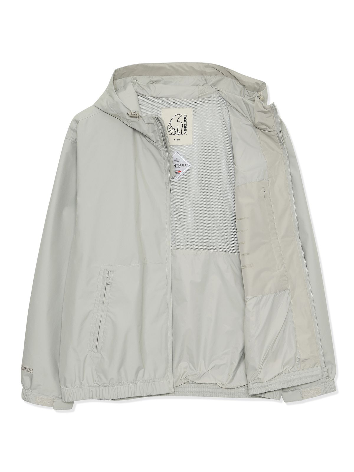 노르디스크(NORDISK) 고어 윈드스토퍼 후디 자켓 - M_Light Beige