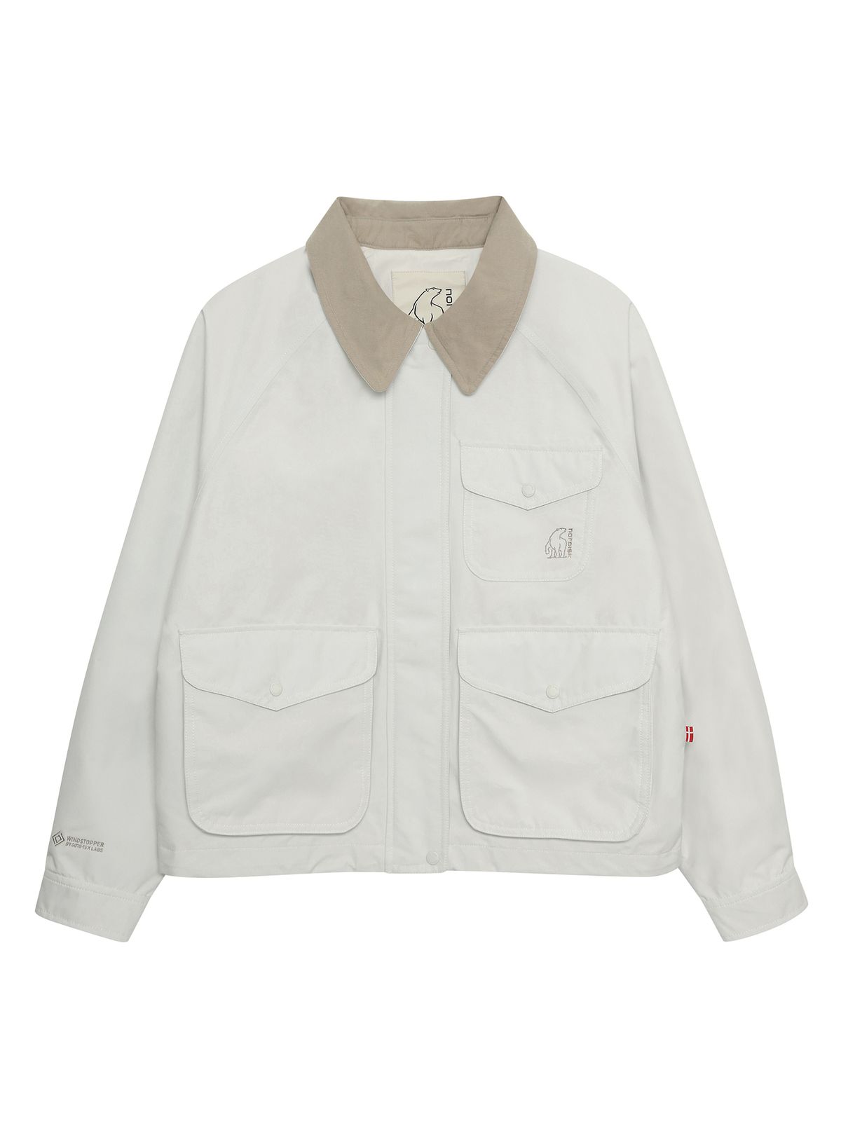 노르디스크(NORDISK) 고어 윈드스토퍼 후디 헌팅자켓 - W_Off White