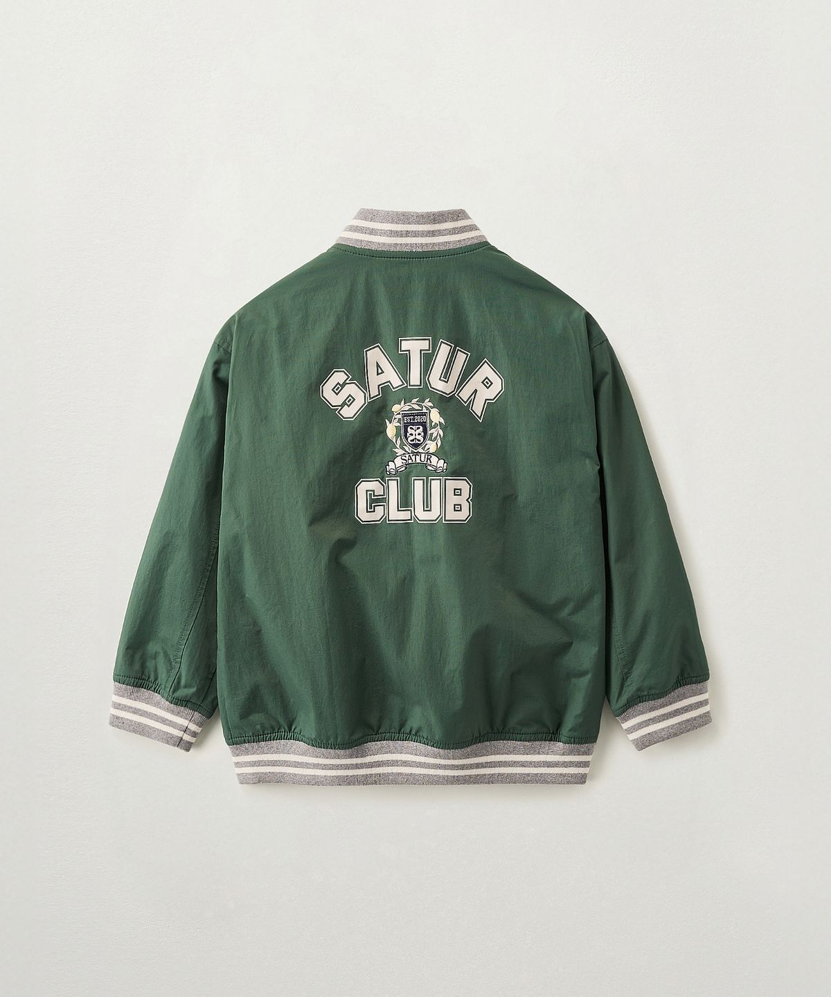 세터 키즈(SATUR KIDS) (K) 나일론 바시티 자켓 그린