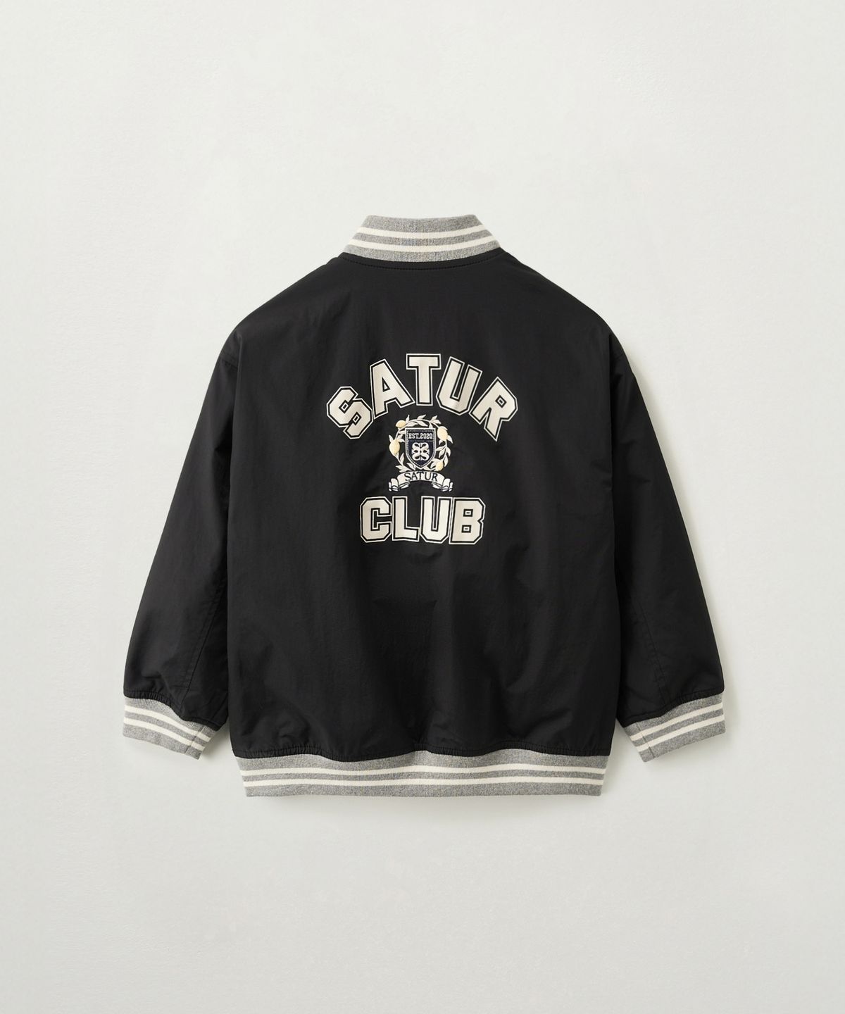 세터 키즈(SATUR KIDS) (K) 나일론 바시티 자켓 블랙