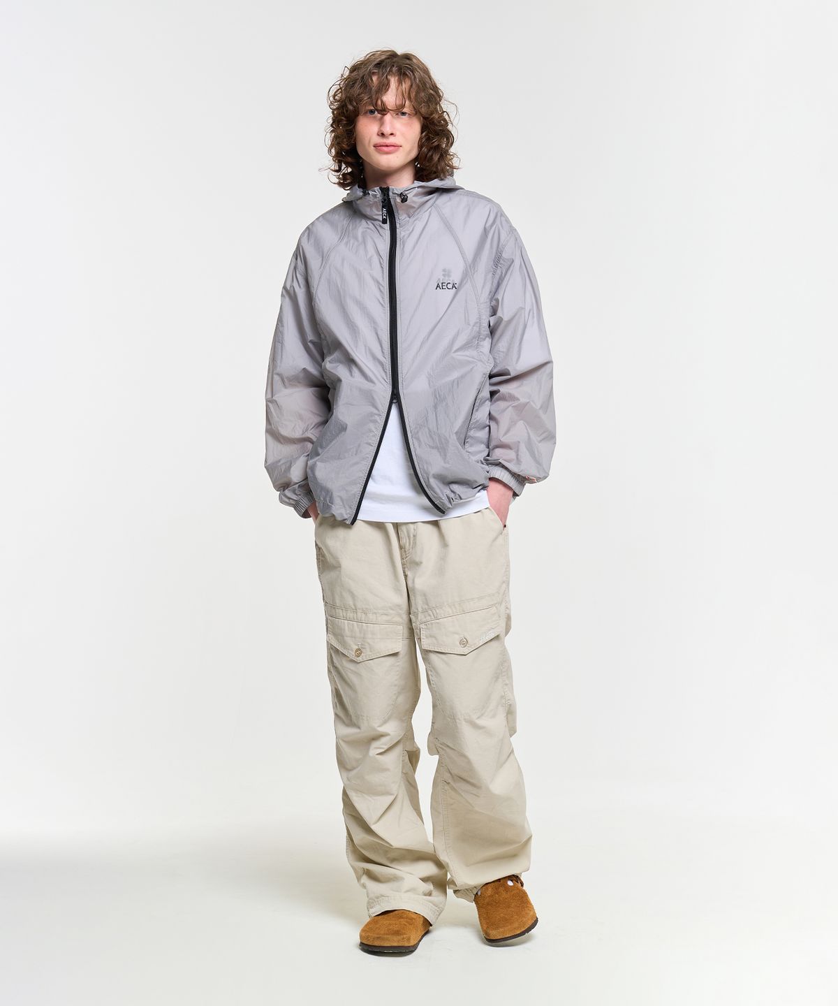 에이카화이트(AECA) AECA PACKABLE WINDBREAKER-GREY