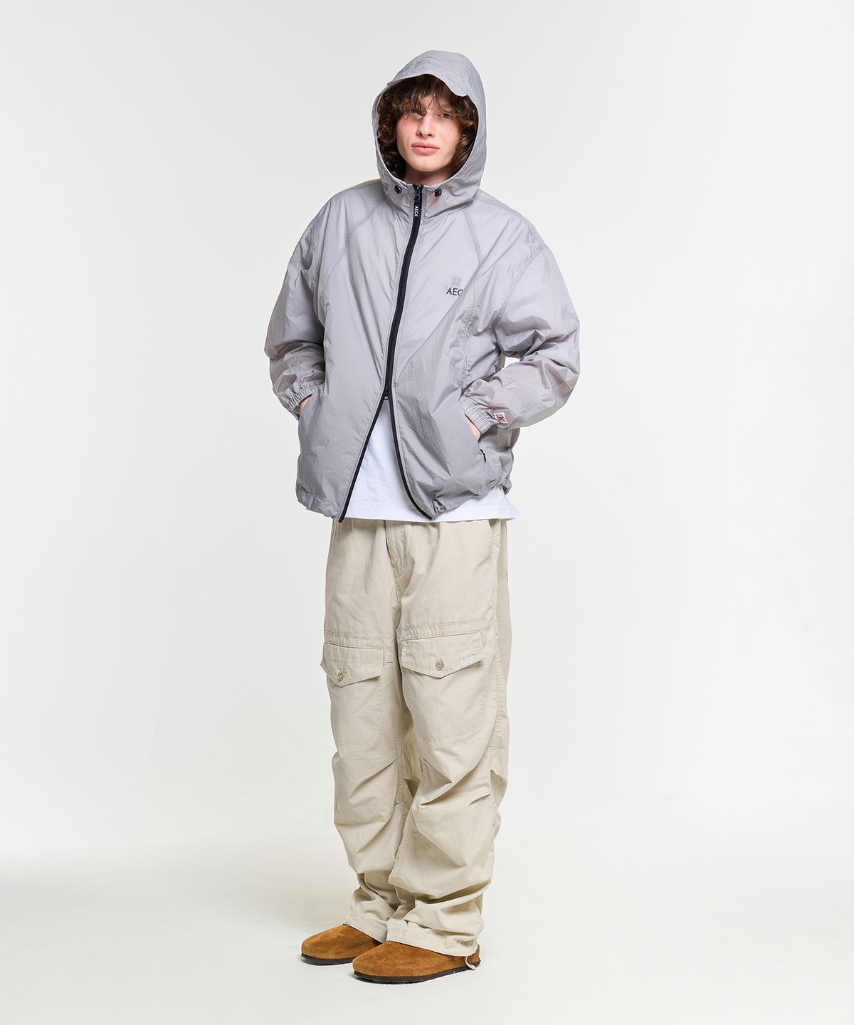 에이카화이트(AECA) AECA PACKABLE WINDBREAKER-GREY