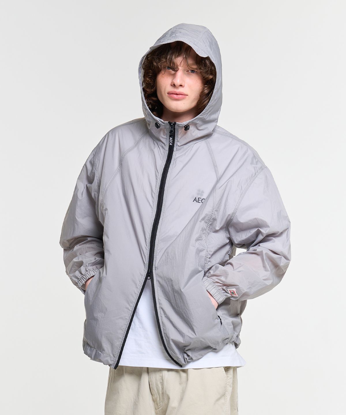 에이카화이트(AECA) AECA PACKABLE WINDBREAKER-GREY