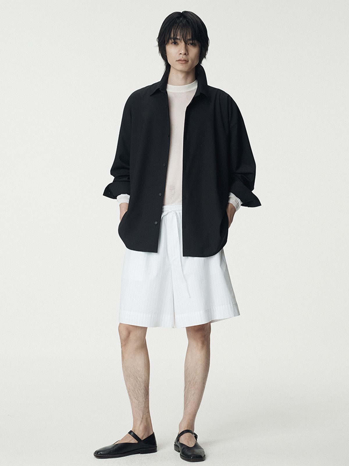 우마뭉(UMARMUNG) Tropical Wool Shirts Jacket_Black