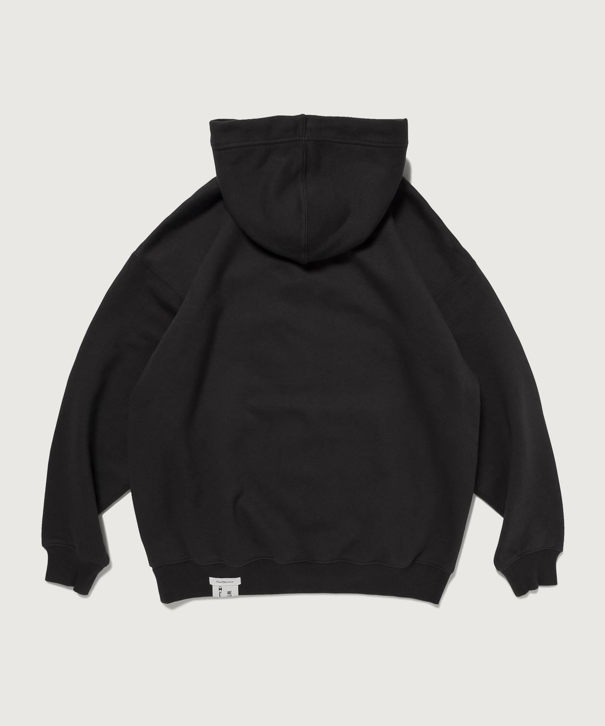 챔피온(CHAMPION) 챔피온 X 더블탭스 테리 플리스 크루넥 후드 티셔츠 Off Black