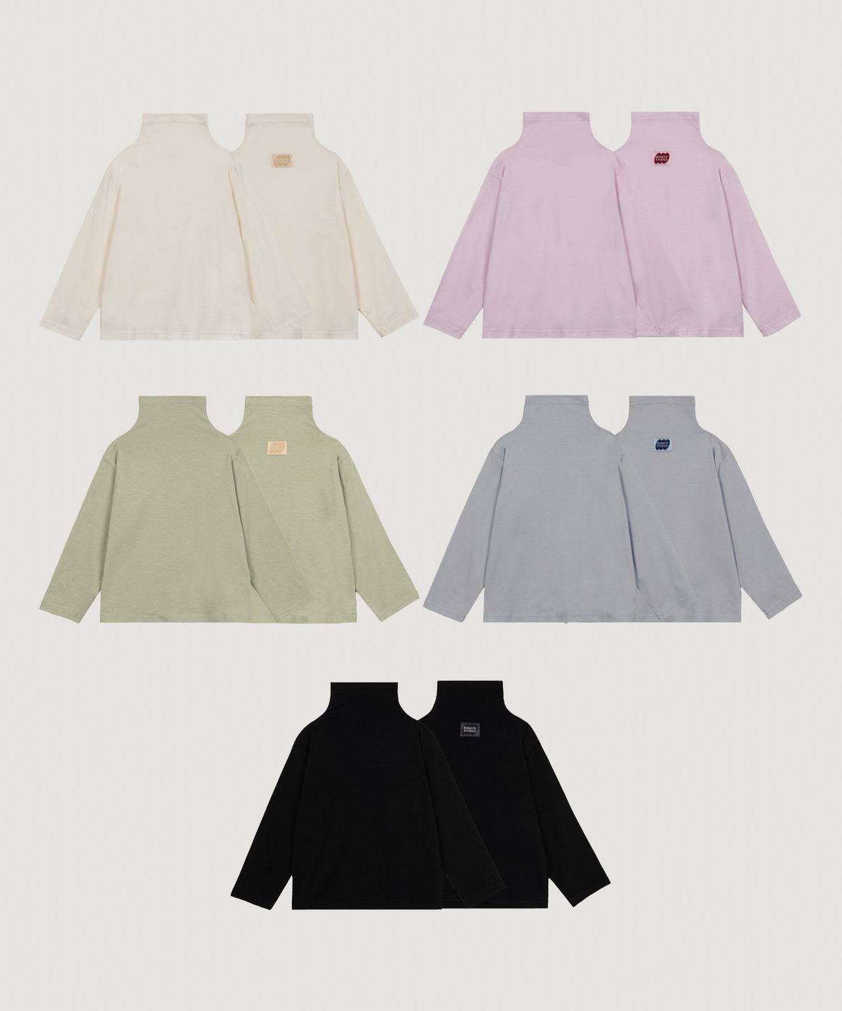 보나츠(BONATS) 베이직 블로썸 하프 터틀넥_5COLOR