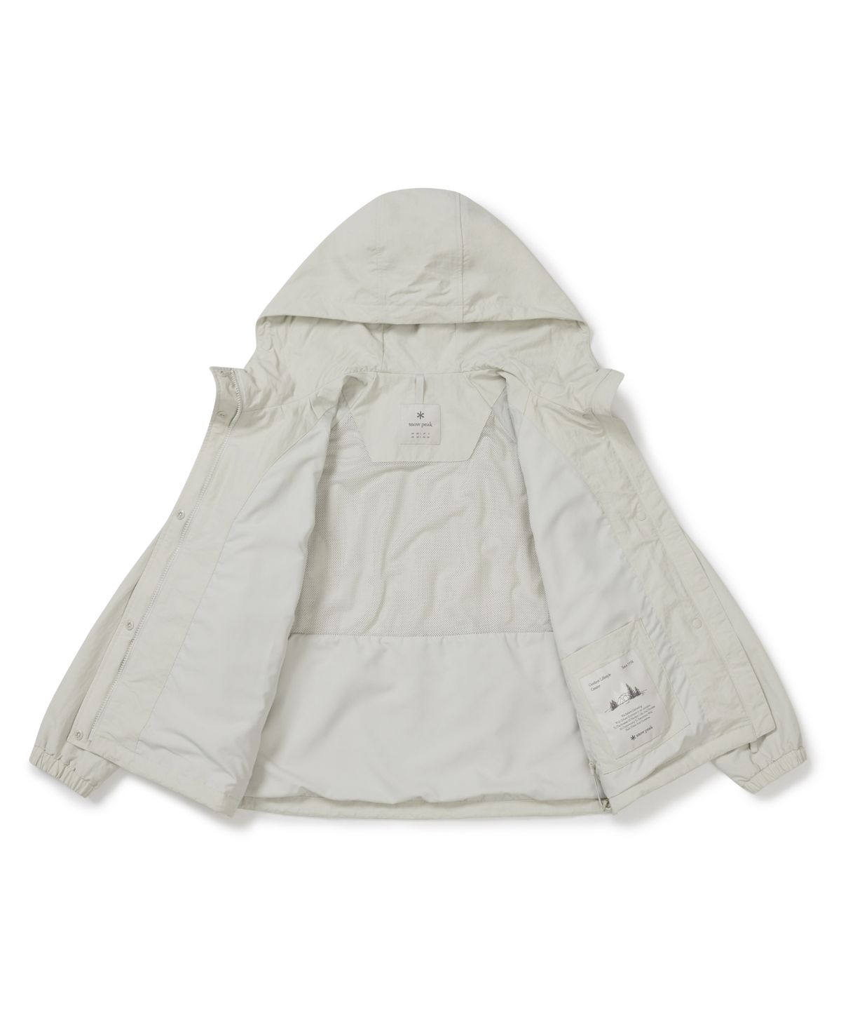 스노우피크 어패럴(SNOWPEAK APPAREL) 캠플 여성 유틸리티 바람막이 (S26ZWCWB11) Light Beige