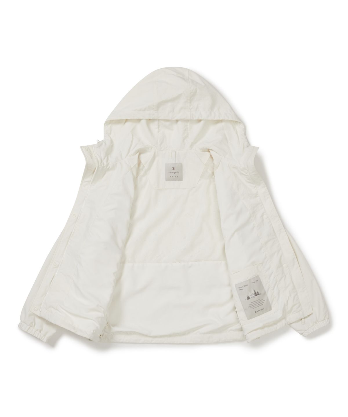 스노우피크 어패럴(SNOWPEAK APPAREL) 캠플 여성 유틸리티 바람막이 (S26ZWCWB11) Butter Ivory