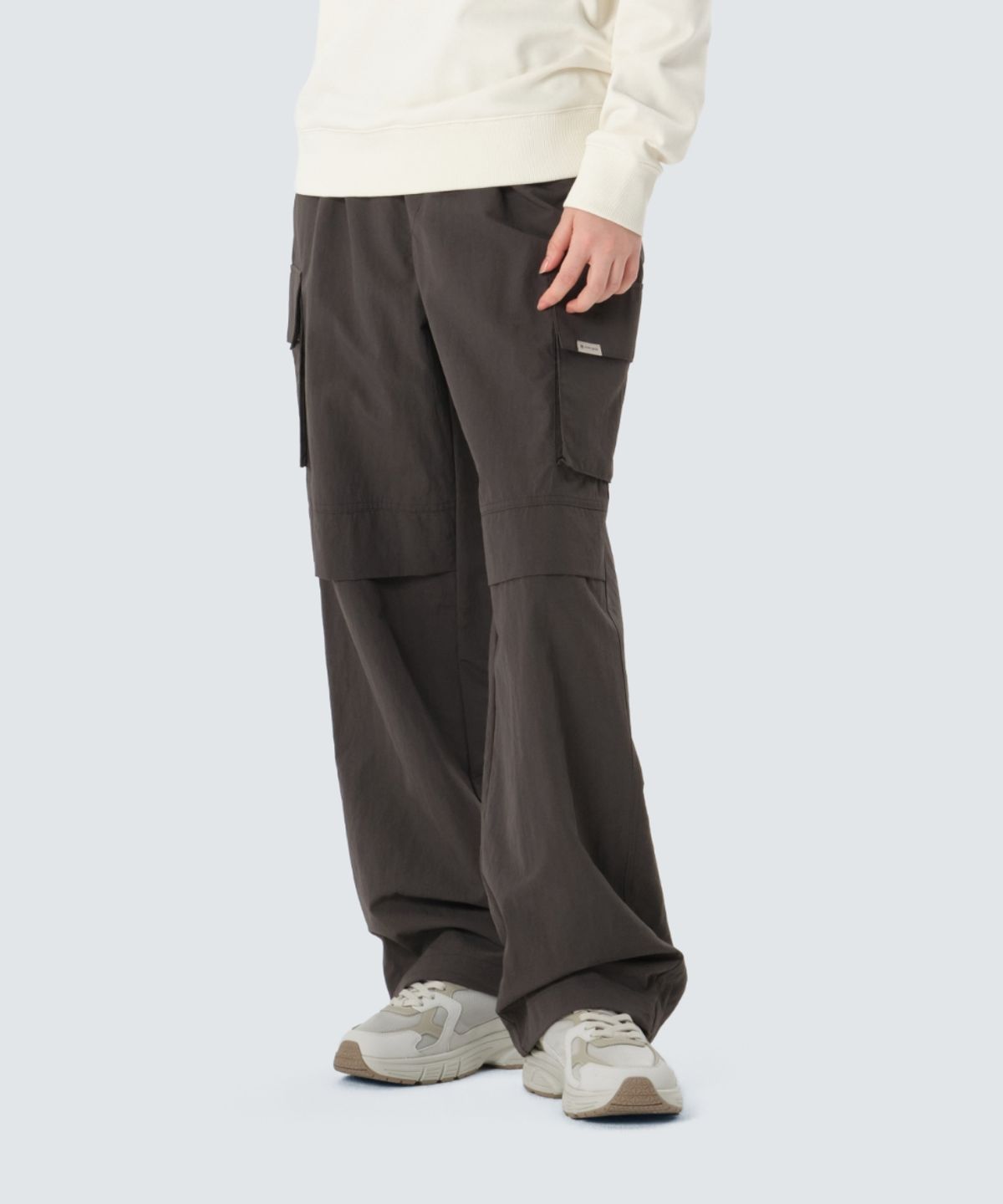 스노우피크 어패럴(SNOWPEAK APPAREL) 캠플 와이드 팬츠 (S26ZUCPT10) Chocolate Khaki