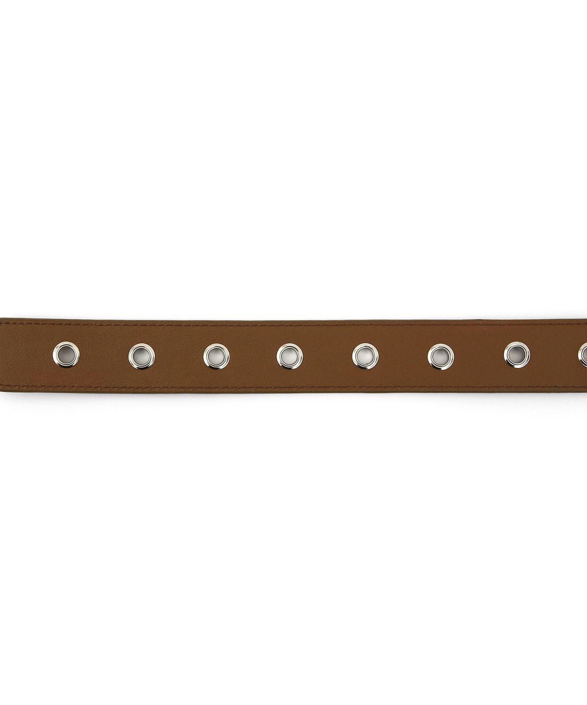 언더컨트롤 스튜디오(UNDERCONTROL STUDIO) 아일렛 송치 벨트 HAIRCALF BELT / EYELET / BROWN