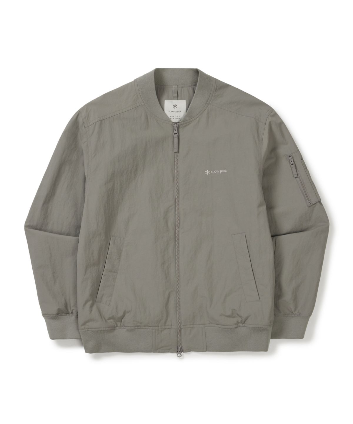 스노우피크 어패럴(SNOWPEAK APPAREL) 캠플 봄버 자켓 (S26ZMCWB14) Vintage Gray