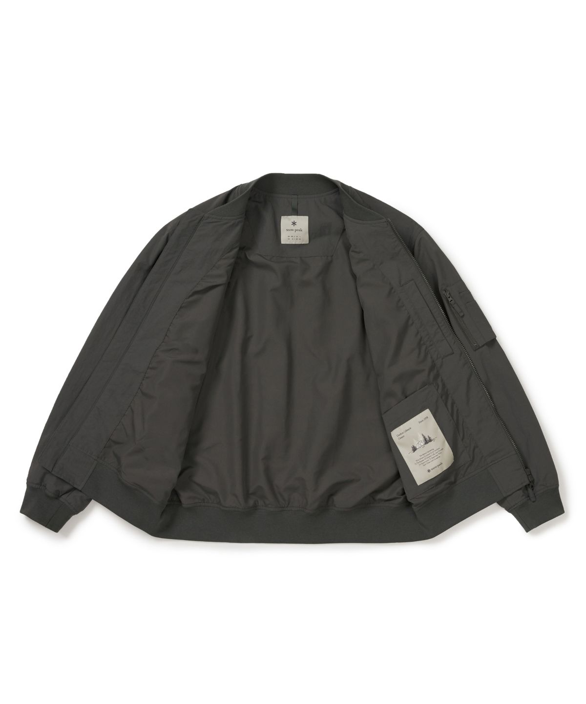 스노우피크 어패럴(SNOWPEAK APPAREL) 캠플 봄버 자켓 (S26ZMCWB14) Rustic Khaki