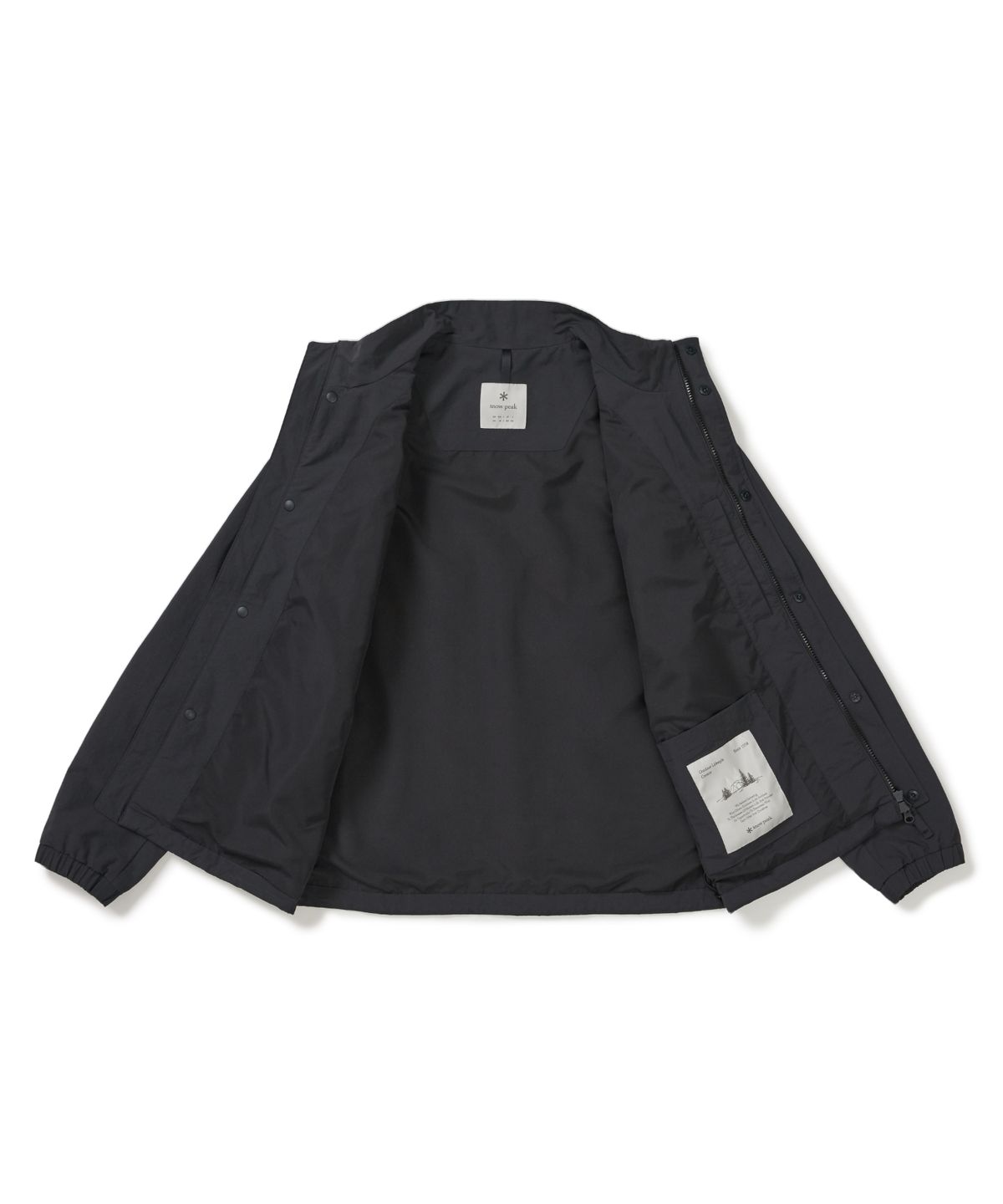 스노우피크 어패럴(SNOWPEAK APPAREL) 캠플 스탠드넥 바람막이 (S26ZMCWB12) Charcoal
